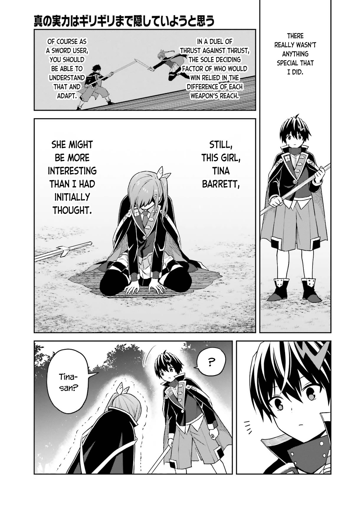Shin no Jitsuryoku wa Girigiri Made Kakushite Iyou to Omou Chapter 29 page 18 - Chapter 29: Tina Barrett