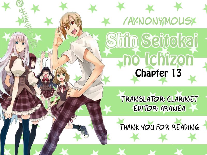 Shin Seitokai no Ichizon Chapter 13 page 39 - Chapter 13 : The Chattering Student Council