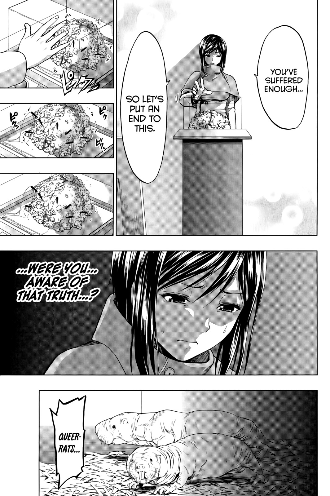 Shin Sekai yori Chapter 27 page 34 - Chapter 27: The Bonfire Burning in the Darkness