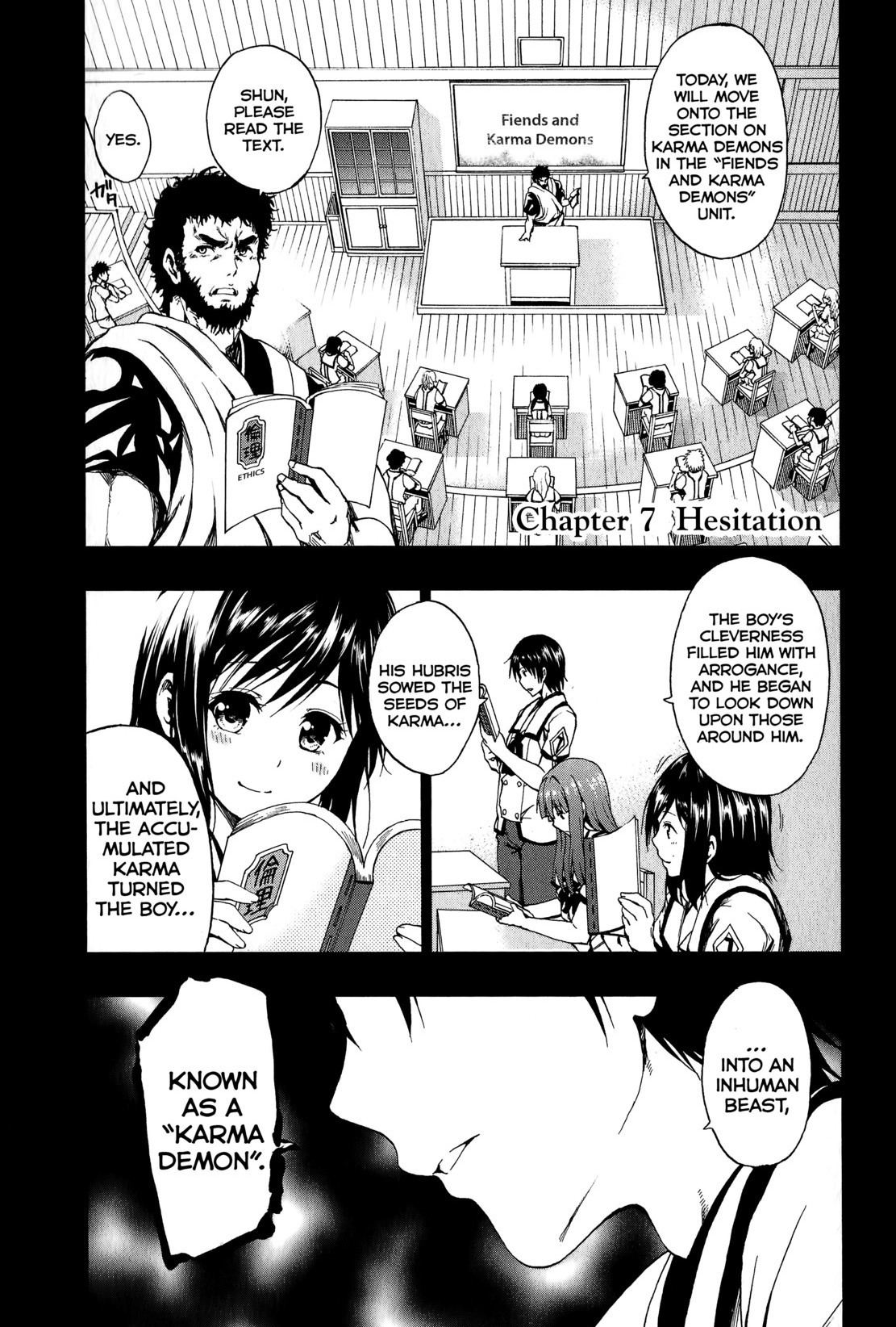 Shin Sekai yori Chapter 7 page 1 - Chapter 7: Hesitation
