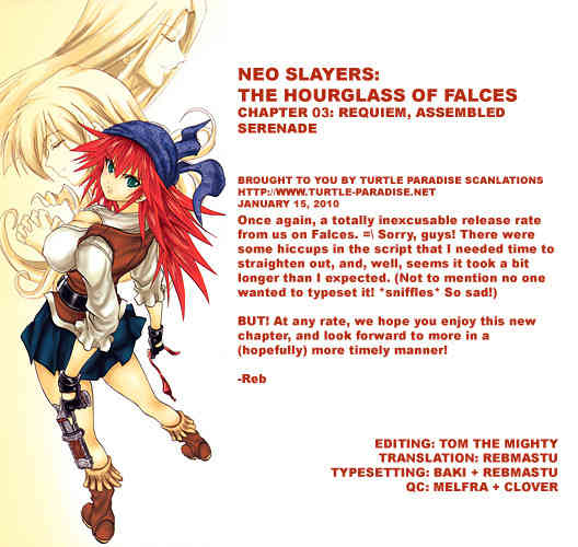 Shin Slayers: Falces no Sunadokei Chapter 3 page 40 - Chapter 3: Requiem, Assembled Serenade