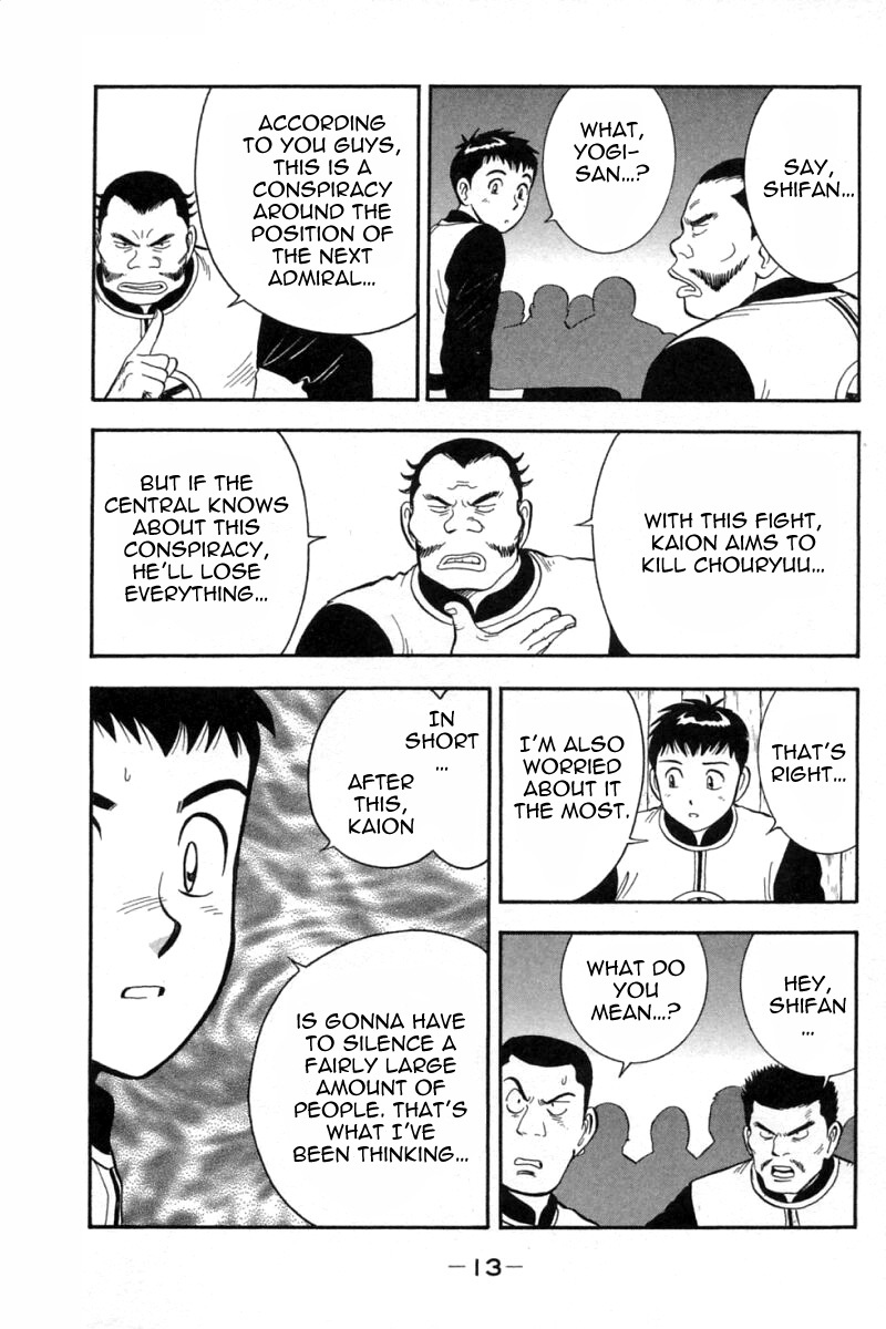 Shin Tekken Chinmi Chapter 64 page 14 - Chapter 64: Chouryuu Moves!!