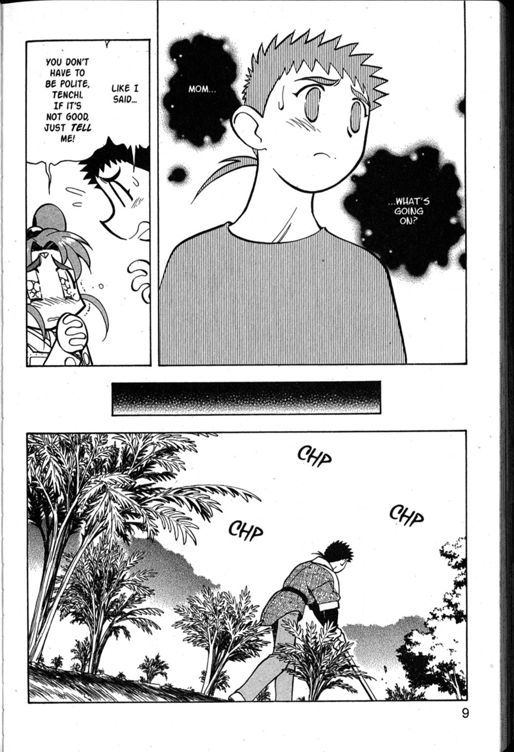 Shin Tenchi Muyo Chapter 10.1 page 9 - Vol.10 Chapter 1: Madness