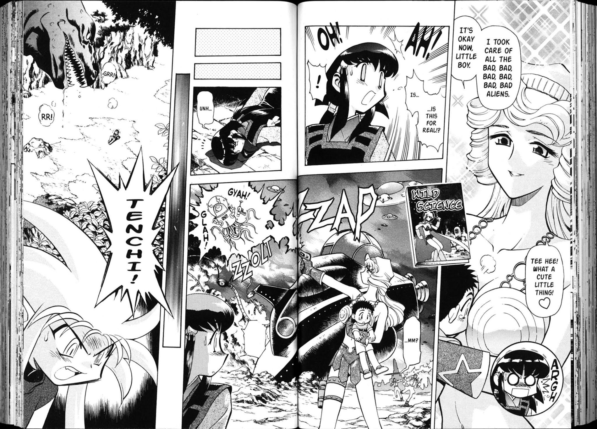 Shin Tenchi Muyo Chapter 5.4 page 8 - Vol.5 Chapter 4: Five Alive!