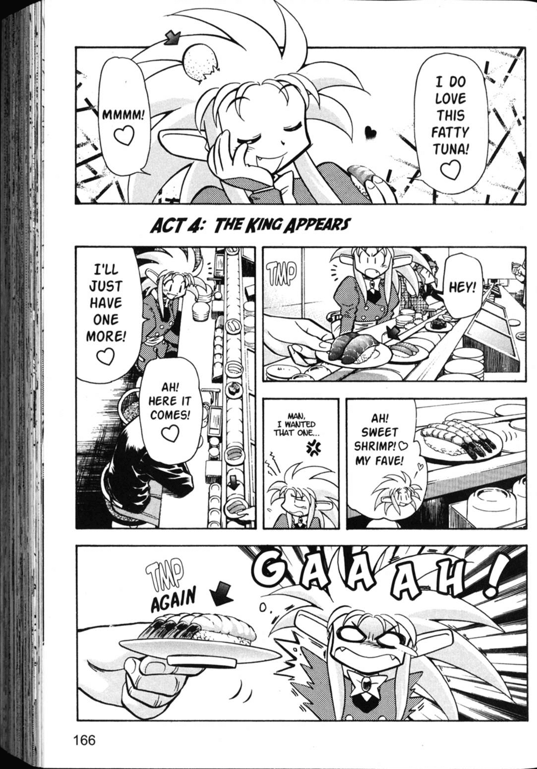 Shin Tenchi Muyo Chapter 5.6 page 14 - Vol.5 Chapter 6: Sushi Revolution