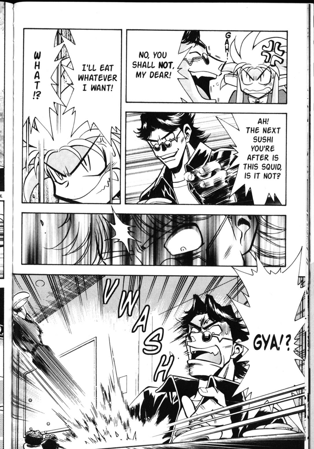 Shin Tenchi Muyo Chapter 5.6 page 19 - Vol.5 Chapter 6: Sushi Revolution