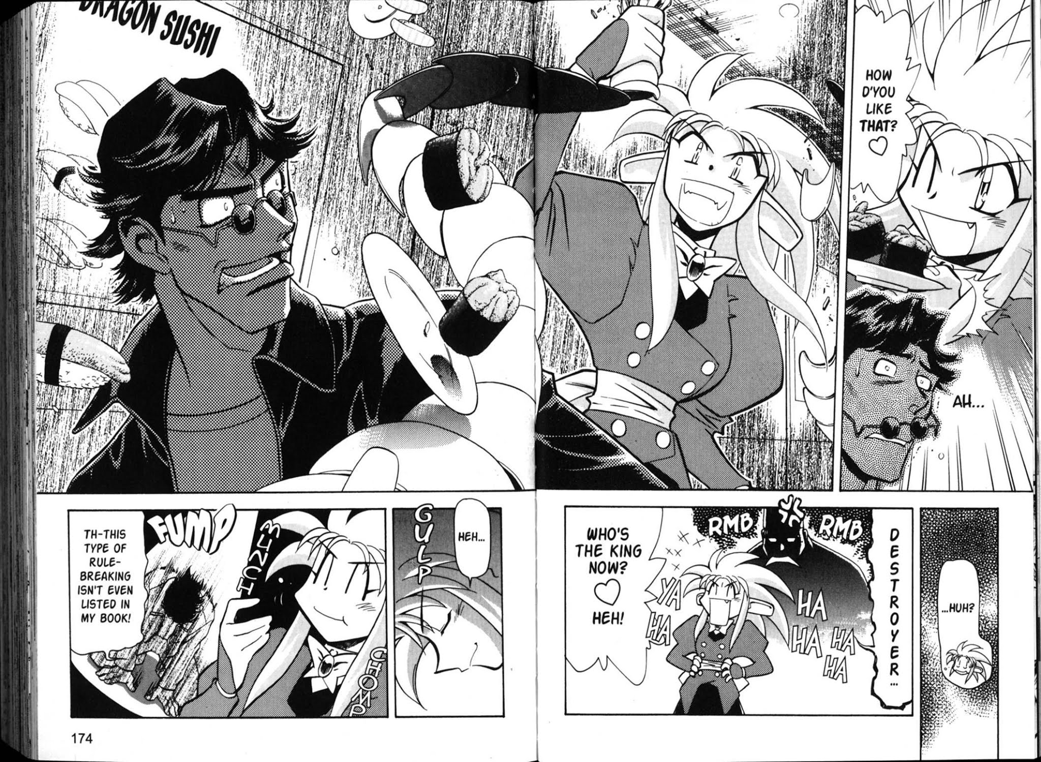 Shin Tenchi Muyo Chapter 5.6 page 22 - Vol.5 Chapter 6: Sushi Revolution
