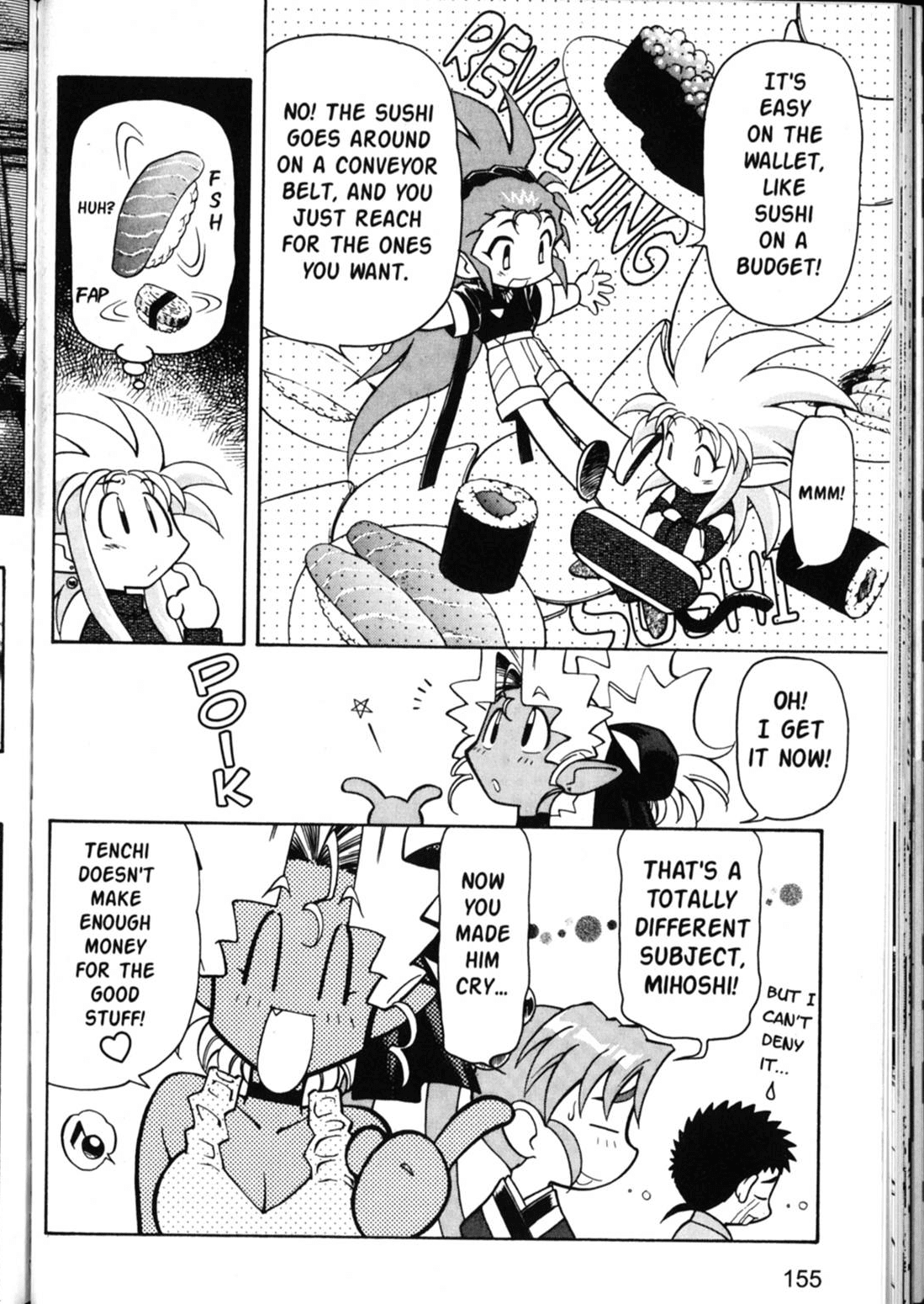 Shin Tenchi Muyo Chapter 5.6 page 3 - Vol.5 Chapter 6: Sushi Revolution