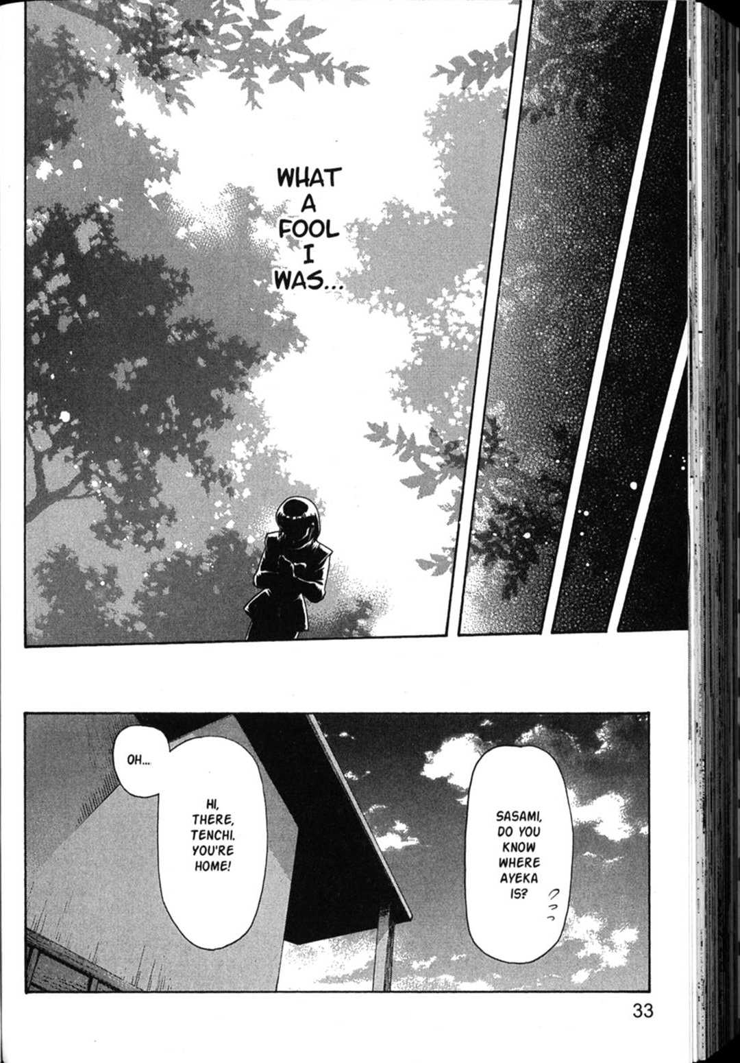 Shin Tenchi Muyo Chapter 6.1 page 36 - Vol.6 Chapter 1: Longing