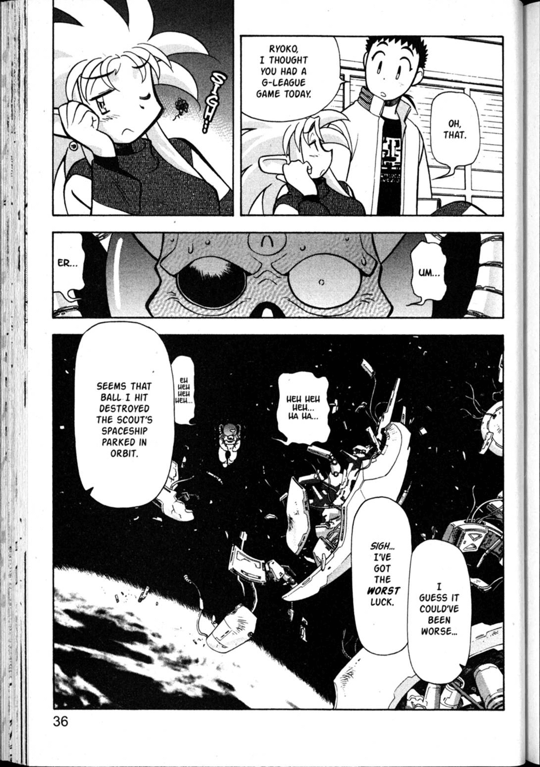Shin Tenchi Muyo Chapter 9.1 page 36 - Vol.9 Chapter 1: The Search