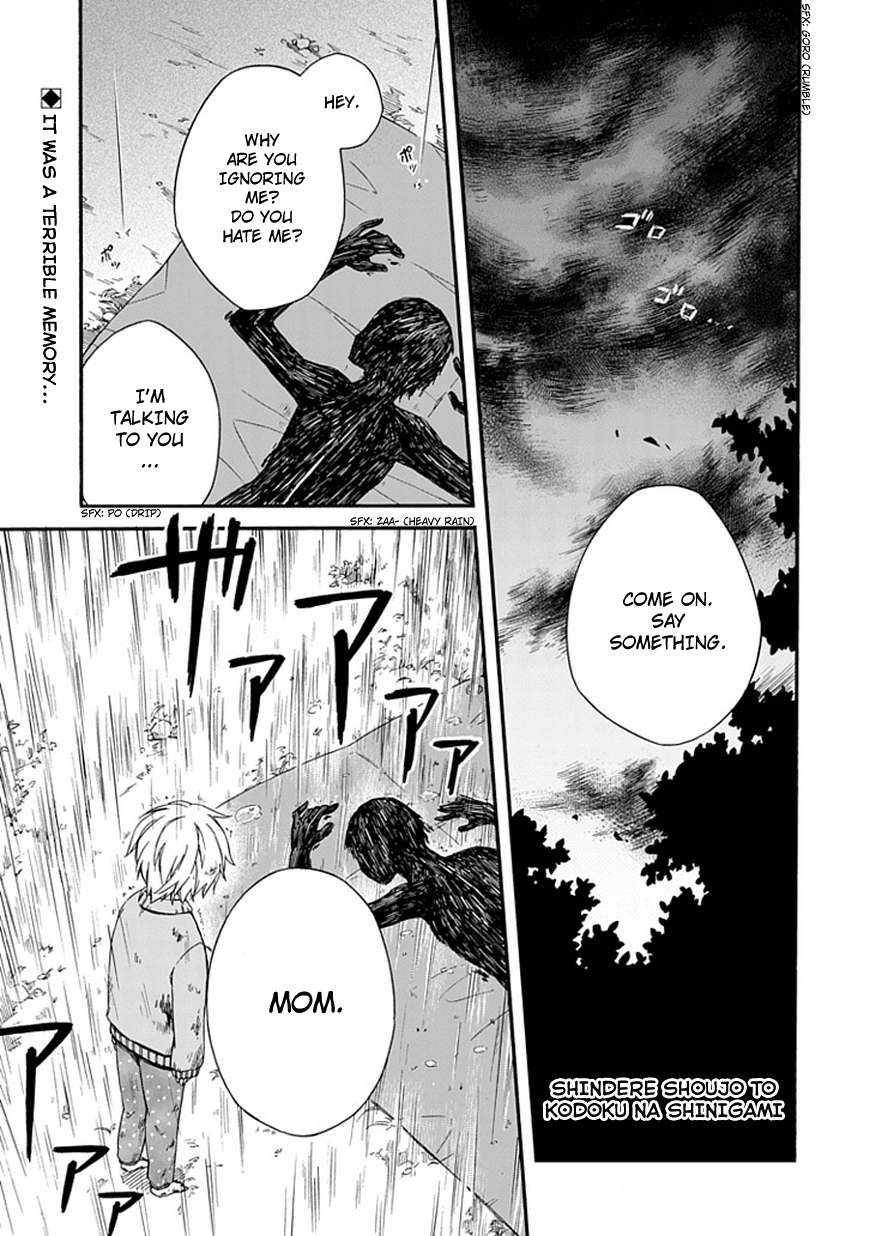 Shindere Shoujo to Kodoku na Shinigami Chapter 3 page 1 - Chapter 3: The Nishigami Family 1
