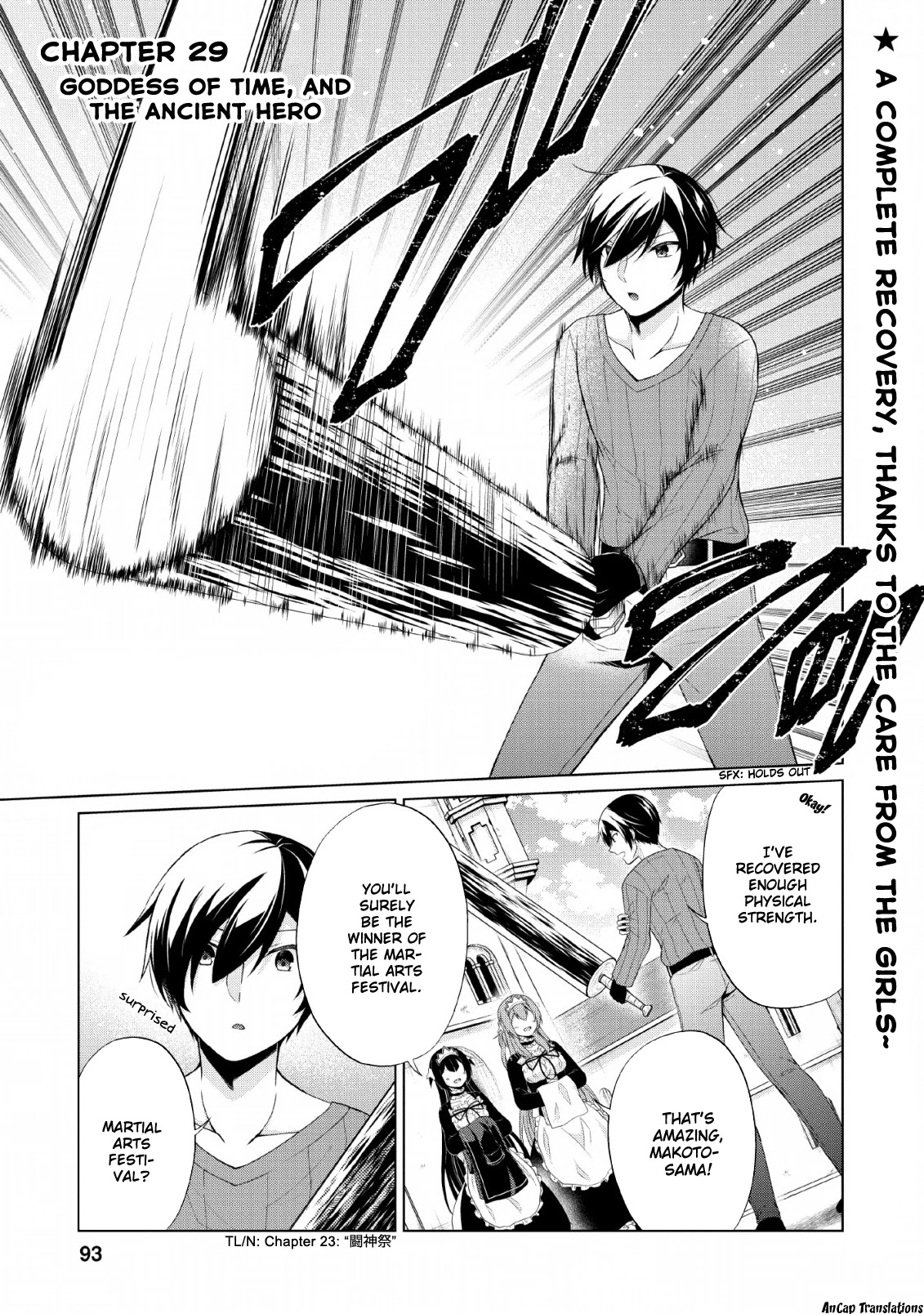 Shingan no Yuusha Chapter 29 page 1 - Chapter 29: Goddess of Time, and the Ancient Hero