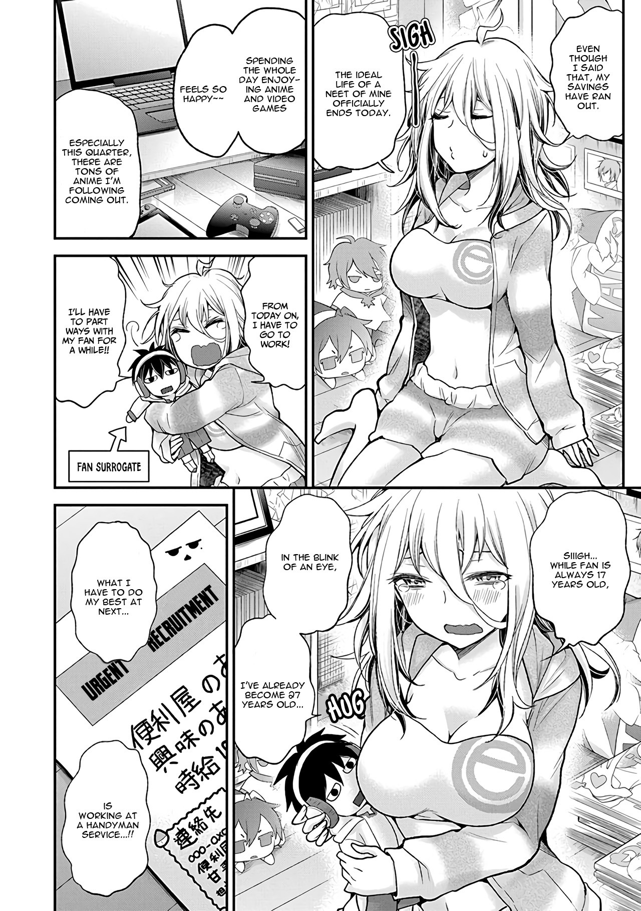 Shingeki no Eroko-san Chapter 1 page 7 - Chapter 1: Siiigh, I don't want to go to work at all