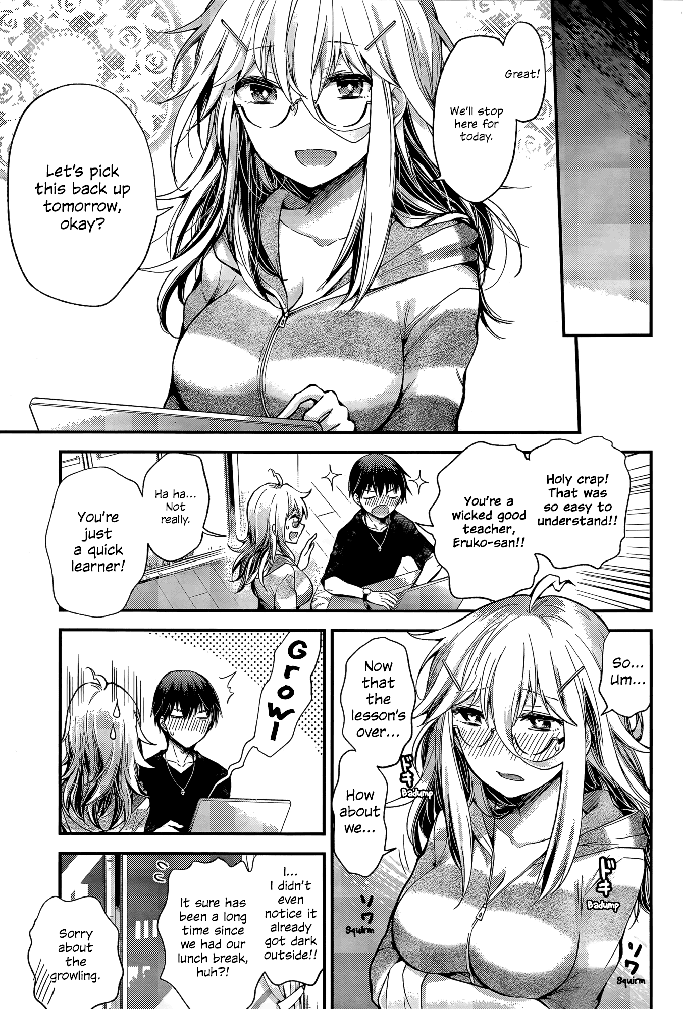 Shingeki no Eroko-san Chapter 13 page 5 - Chapter 13: Perversion 13 – When you’re living with a minor and you want to put it in, make sure you announce what you’re doing first