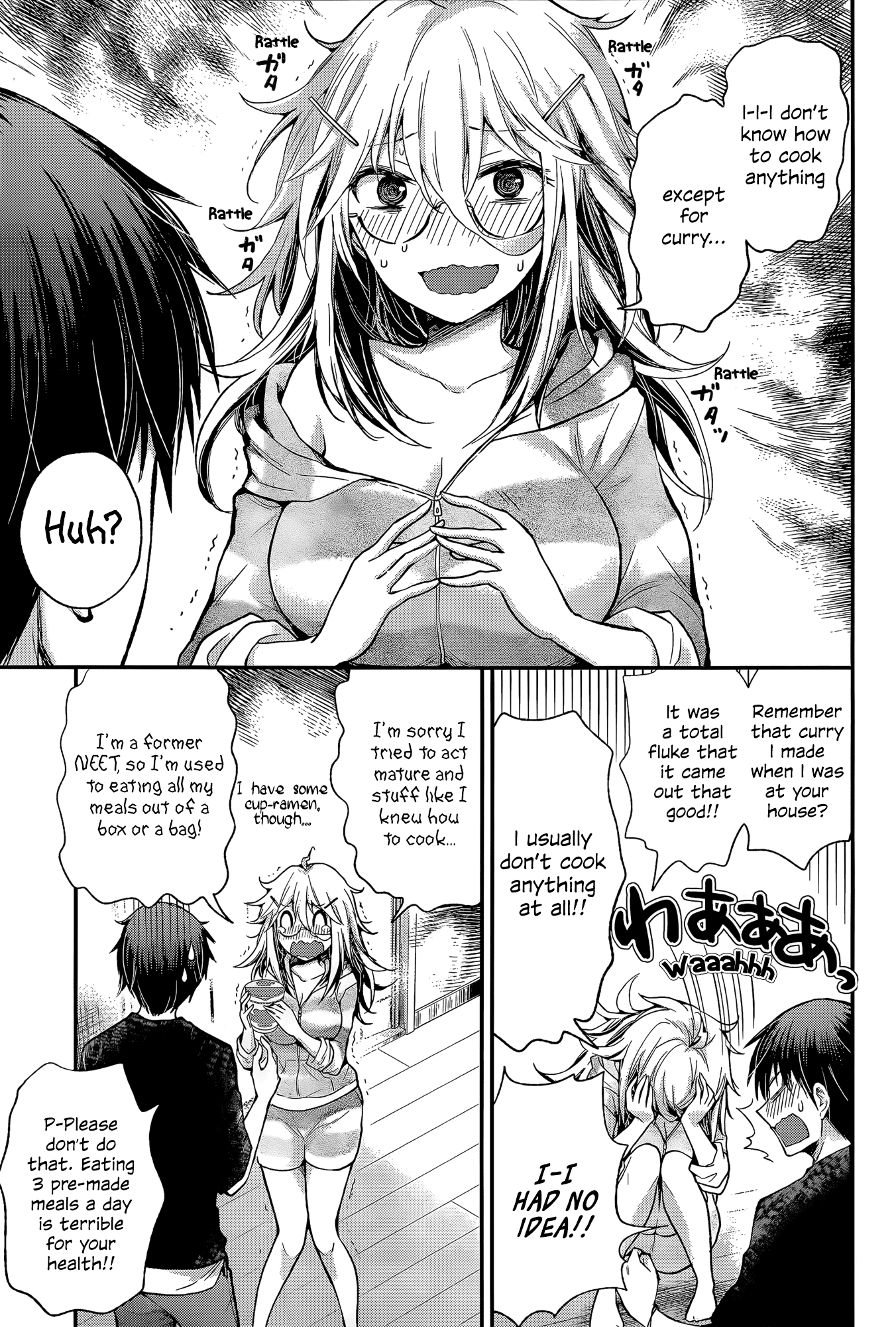 Shingeki no Eroko-san Chapter 13 page 7 - Chapter 13: Perversion 13 – When you’re living with a minor and you want to put it in, make sure you announce what you’re doing first