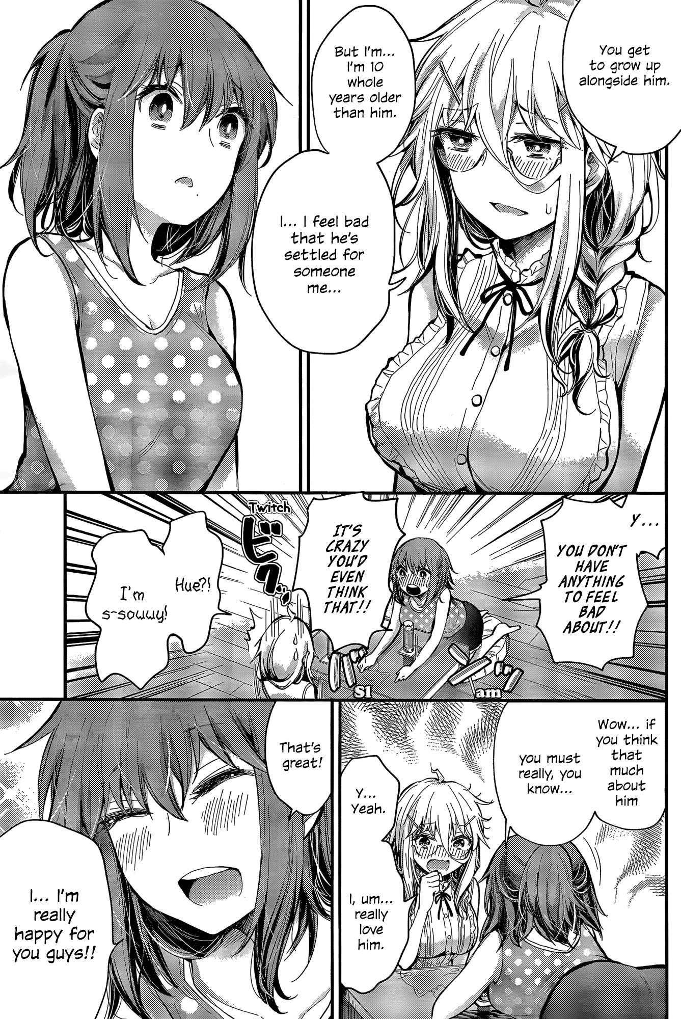 Shingeki no Eroko-san Chapter 18 page 11 - Chapter 18: Perversion 18: While the Hoshi’s away, the mice- I mean girls will play! I’m so nervous!