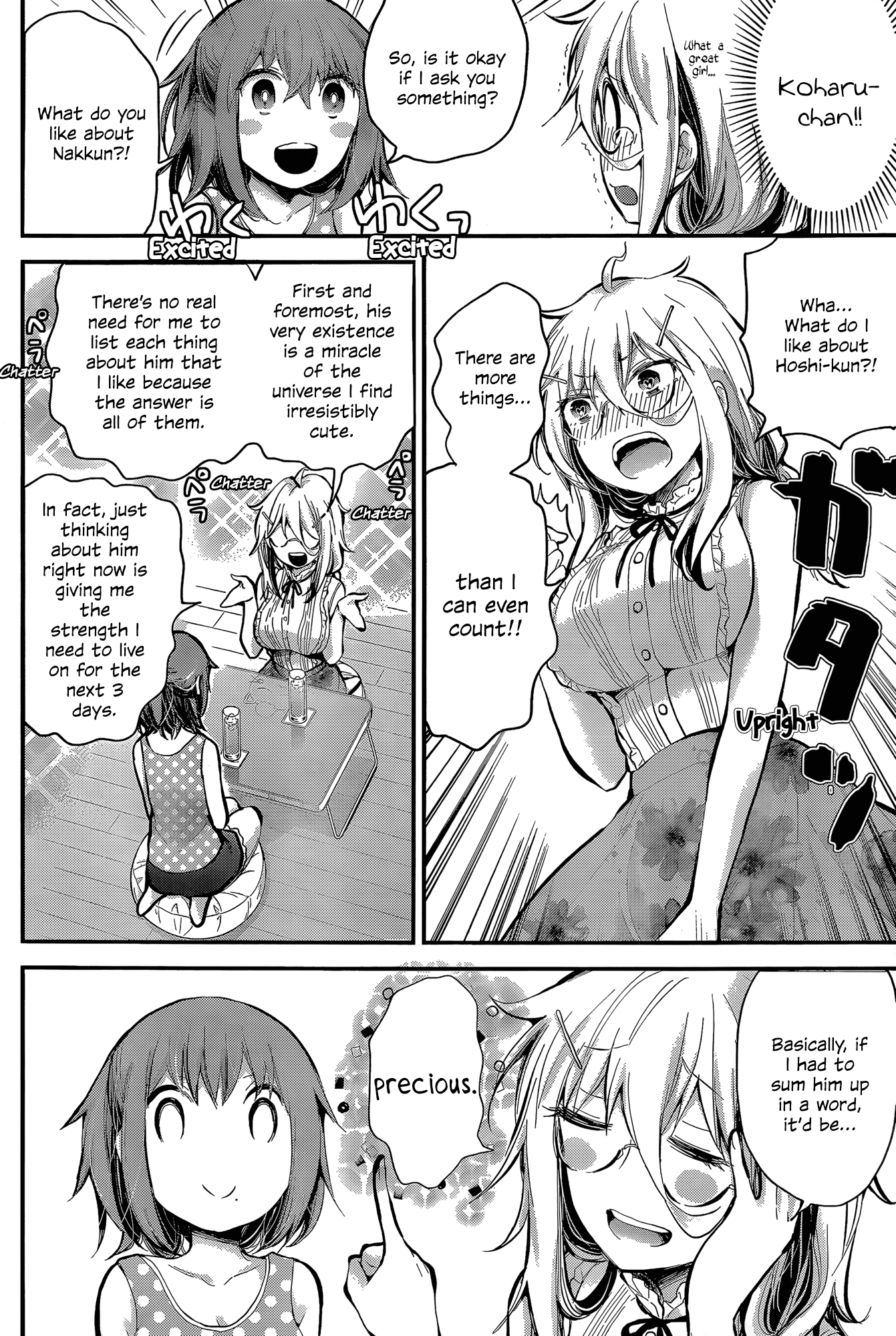 Shingeki no Eroko-san Chapter 18 page 12 - Chapter 18: Perversion 18: While the Hoshi’s away, the mice- I mean girls will play! I’m so nervous!