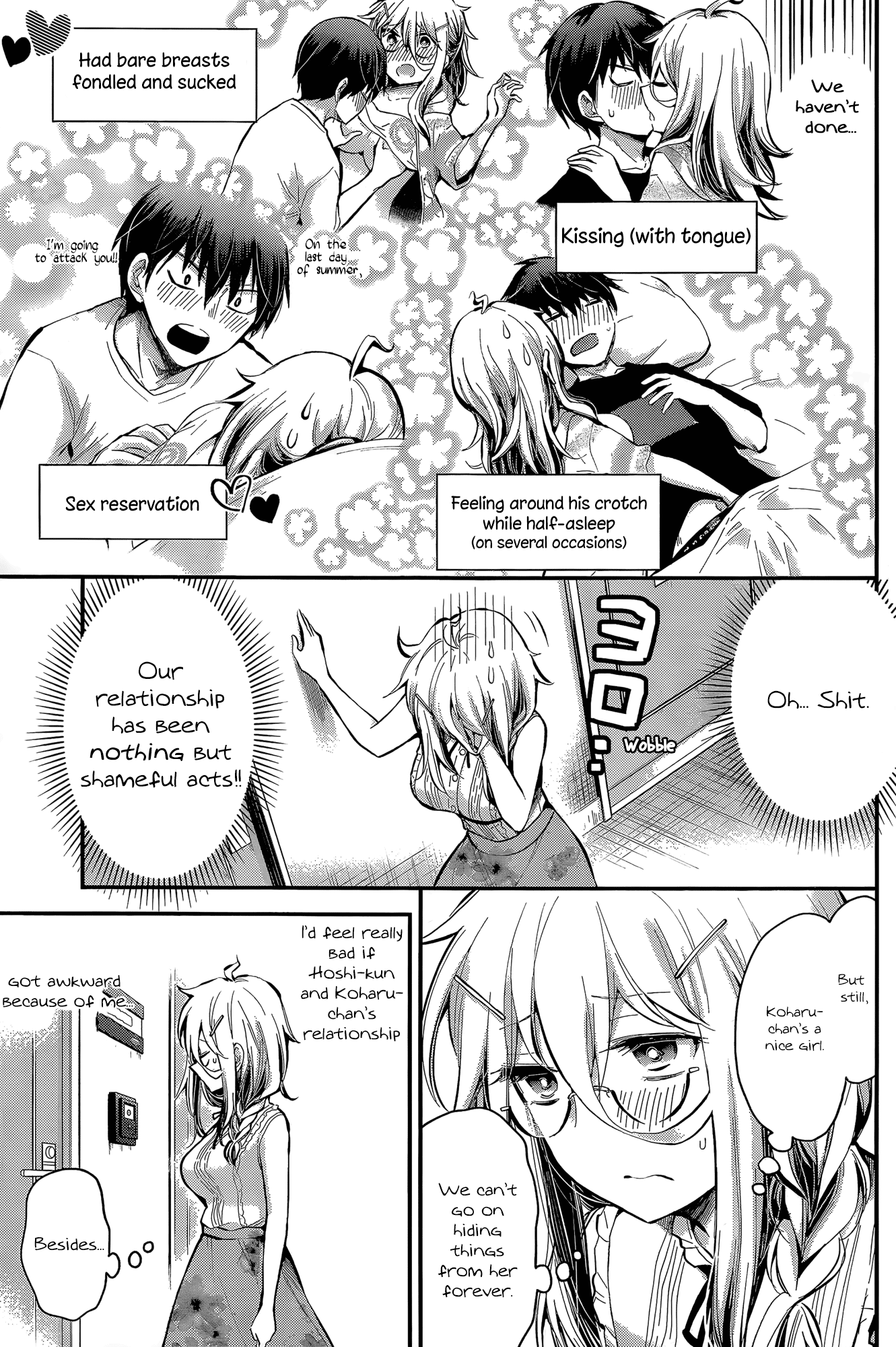 Shingeki no Eroko-san Chapter 18 page 5 - Chapter 18: Perversion 18: While the Hoshi’s away, the mice- I mean girls will play! I’m so nervous!