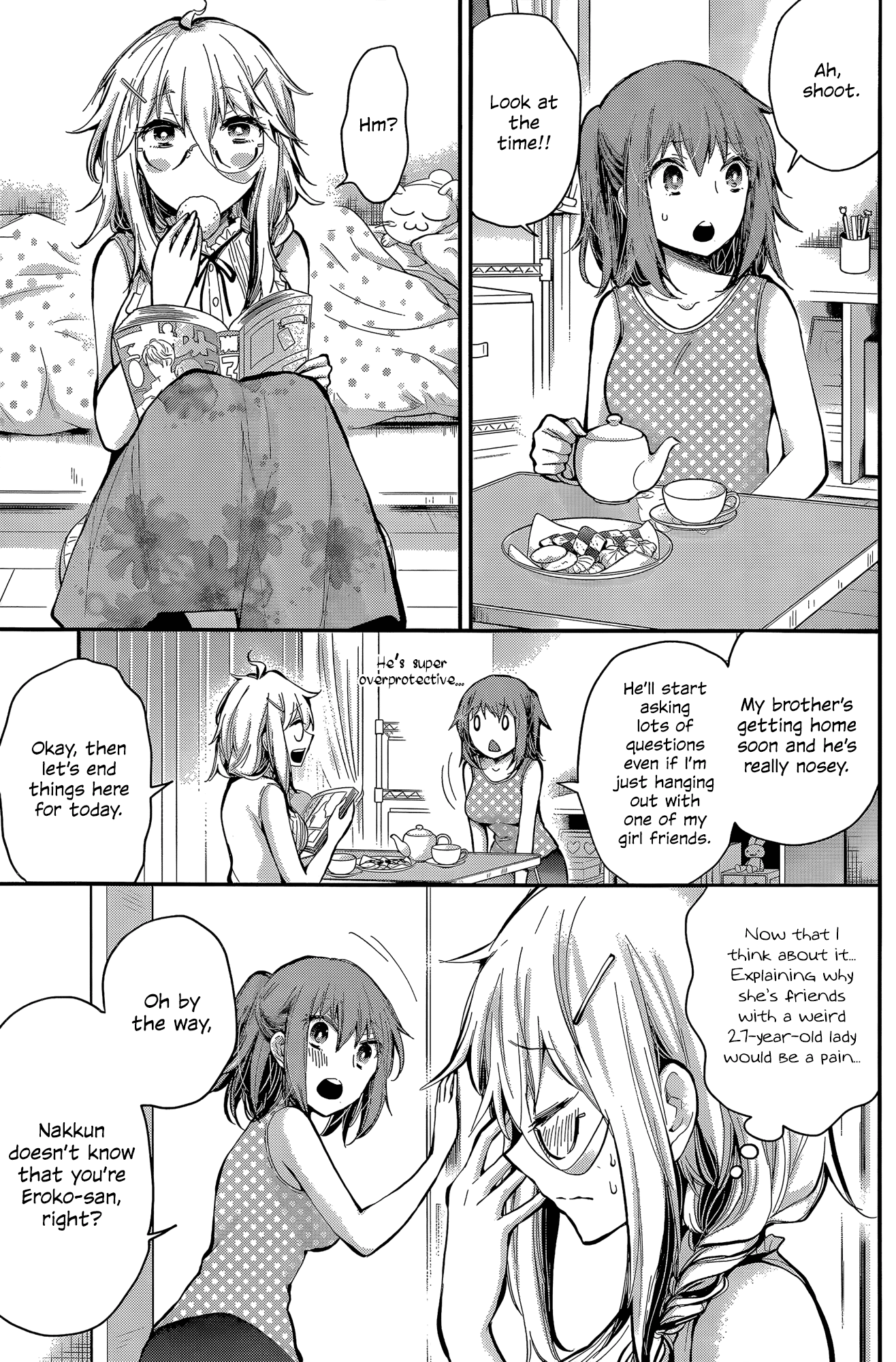 Shingeki no Eroko-san Chapter 19 page 5 - Chapter 19: Perversion 19: After being separated for a day he treated me like a little girl for my log-in bonus. Are the admins gods?