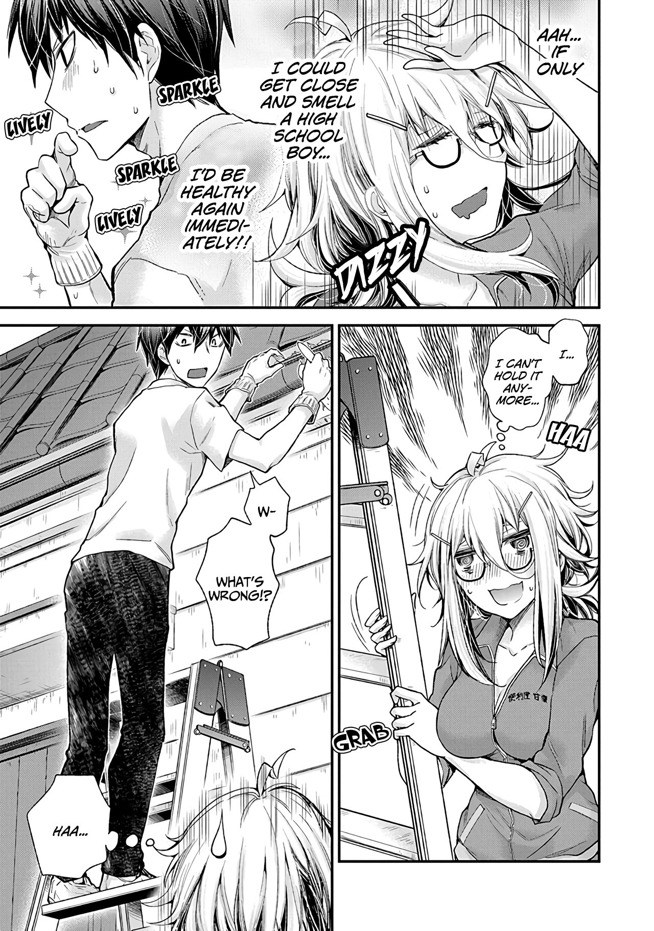 Shingeki no Eroko-san Chapter 2 page 14 - Chapter 2: I'll sniff with all my might because his nape smells so good