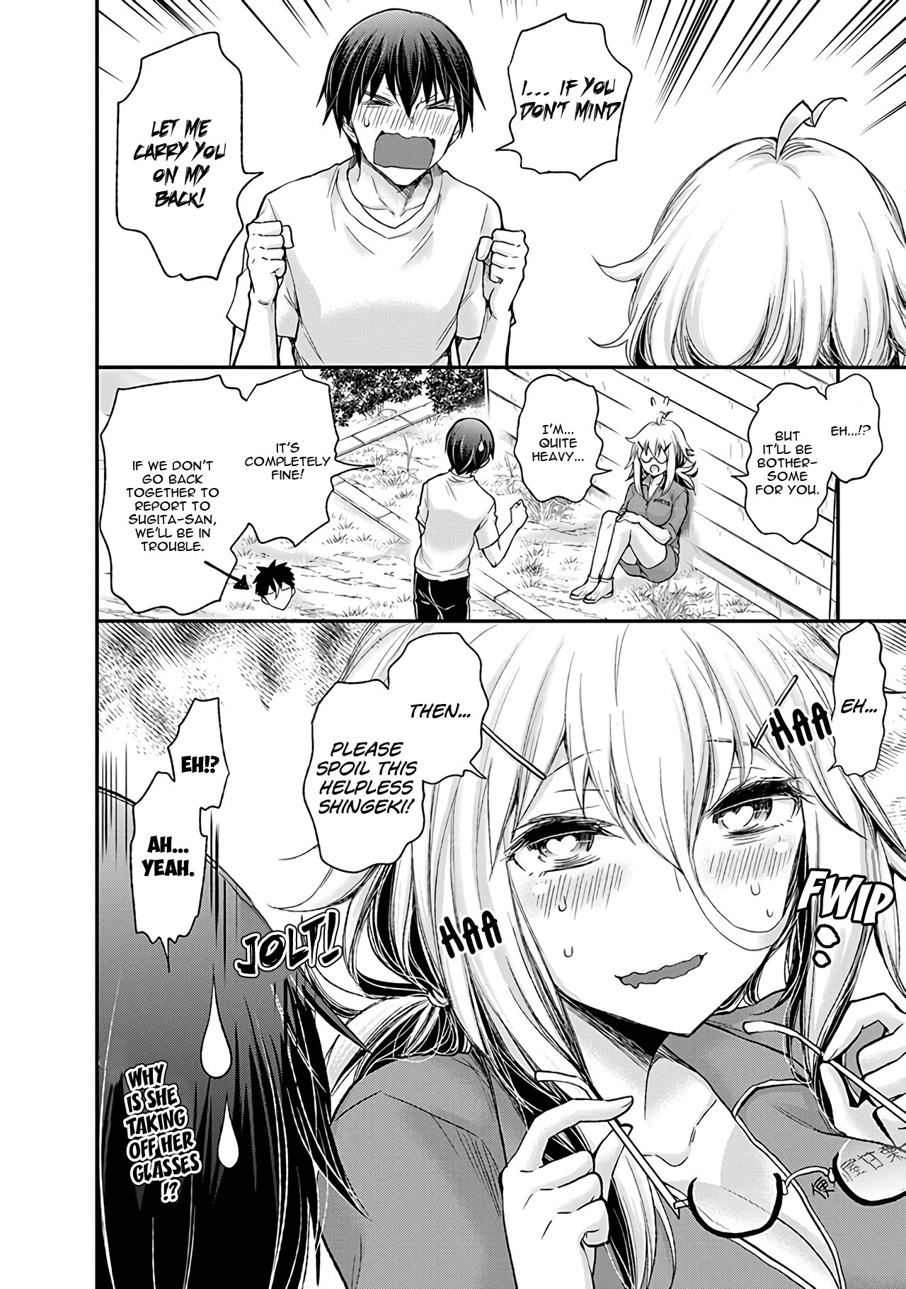 Shingeki no Eroko-san Chapter 2 page 19 - Chapter 2: I'll sniff with all my might because his nape smells so good