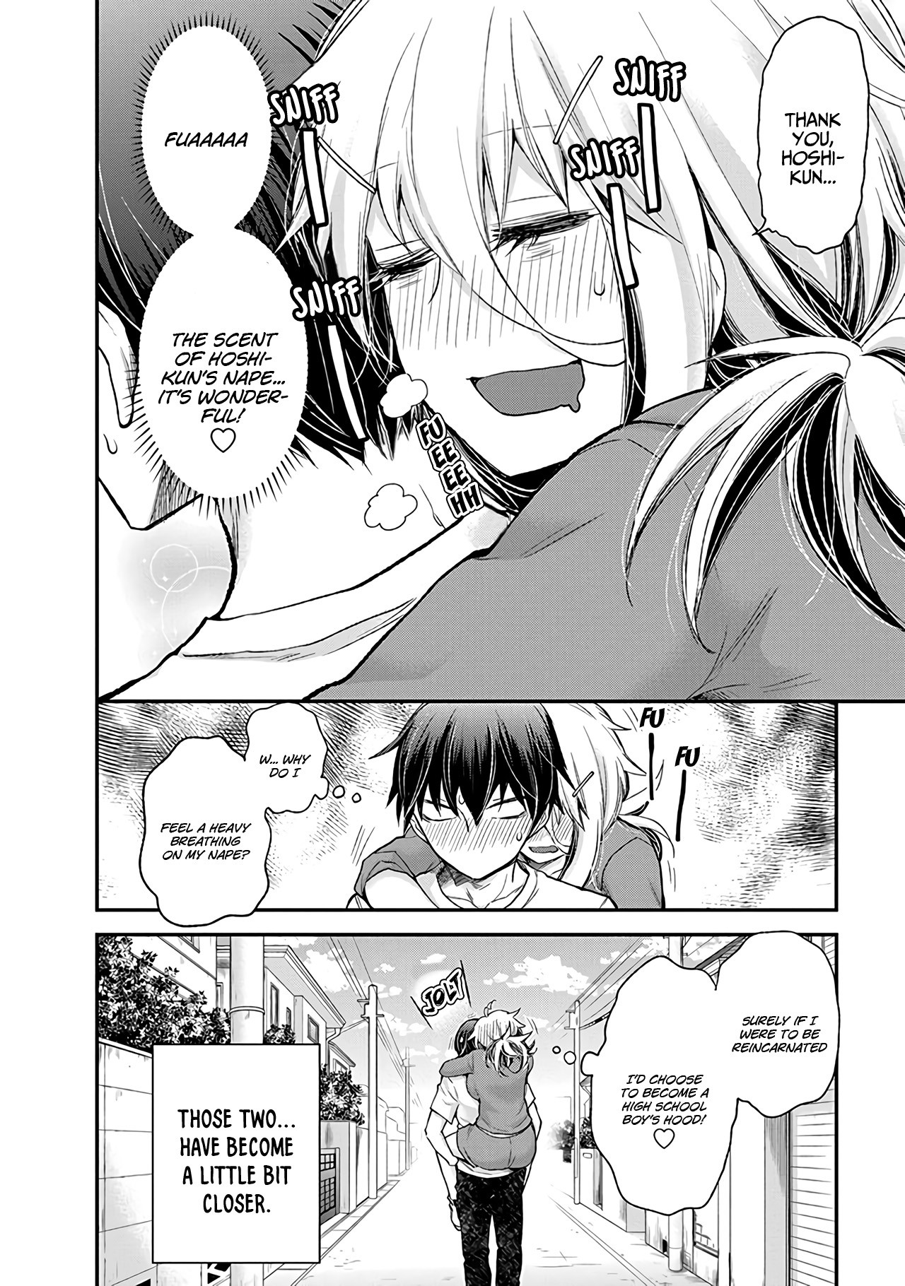 Shingeki no Eroko-san Chapter 2 page 21 - Chapter 2: I'll sniff with all my might because his nape smells so good
