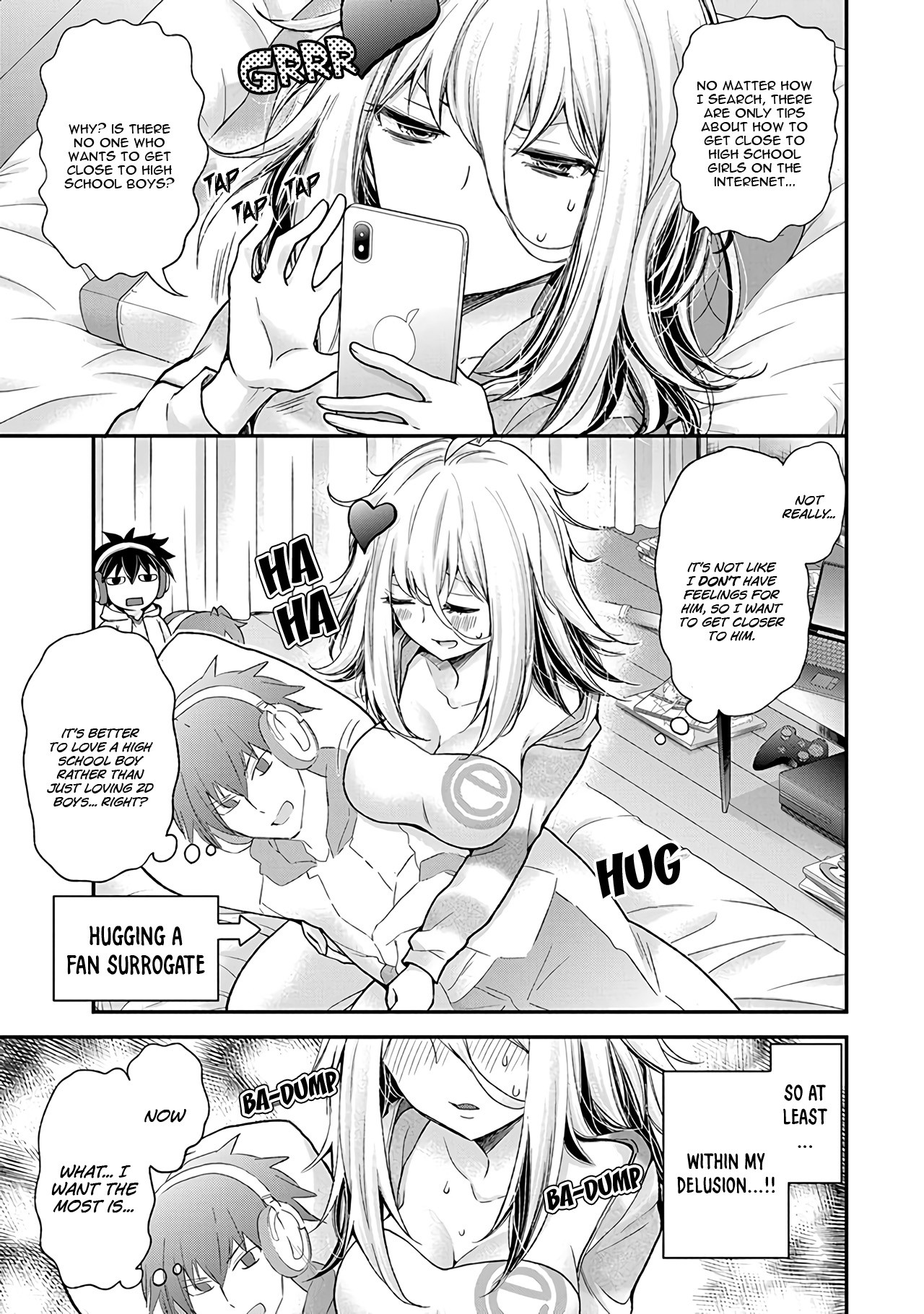 Shingeki no Eroko-san Chapter 2 page 4 - Chapter 2: I'll sniff with all my might because his nape smells so good