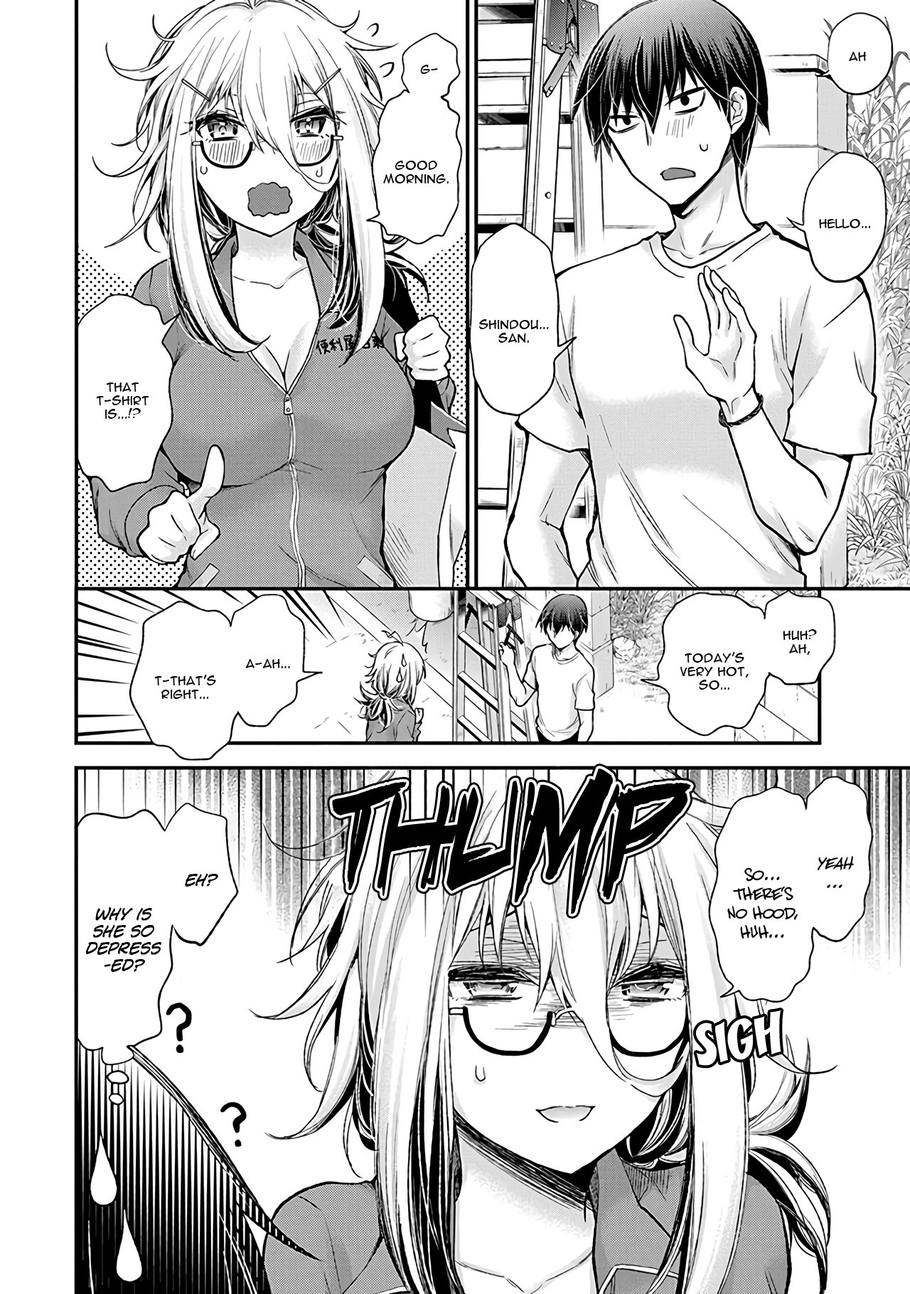 Shingeki no Eroko-san Chapter 2 page 7 - Chapter 2: I'll sniff with all my might because his nape smells so good