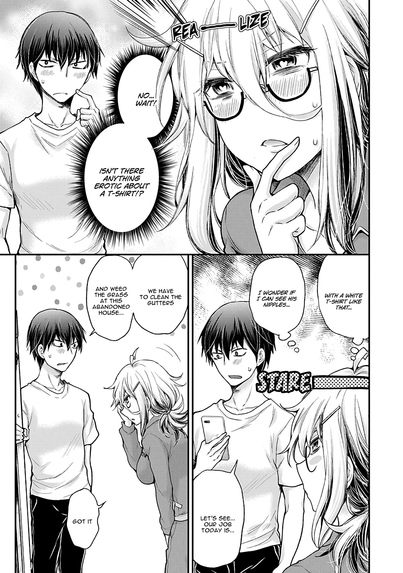 Shingeki no Eroko-san Chapter 2 page 8 - Chapter 2: I'll sniff with all my might because his nape smells so good