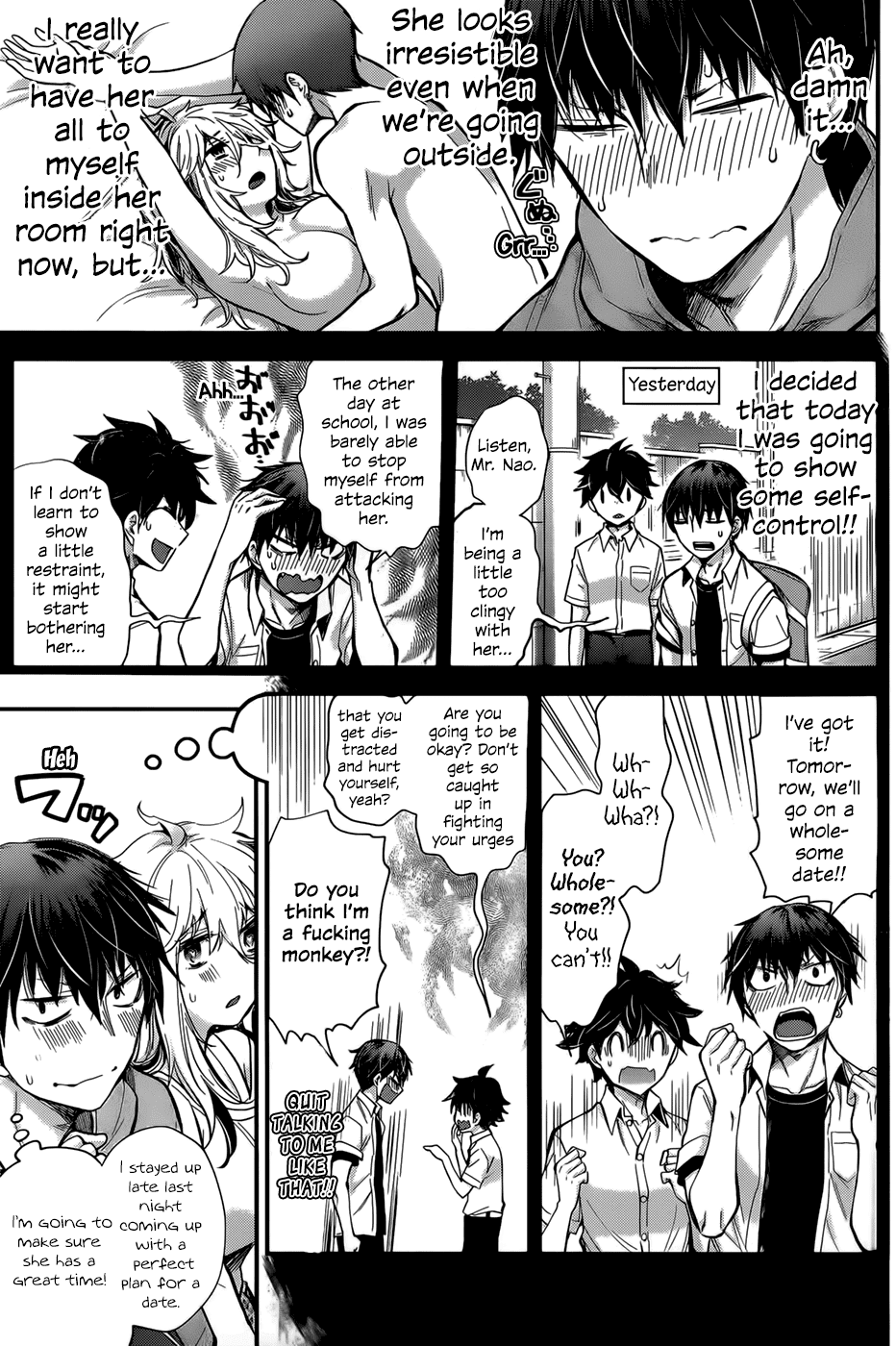 Shingeki no Eroko-san Chapter 25 page 5 - Chapter 25: Perversion 25: Currently accepting suggestions on how to control my libido while on a wholesome date with my boyfriend