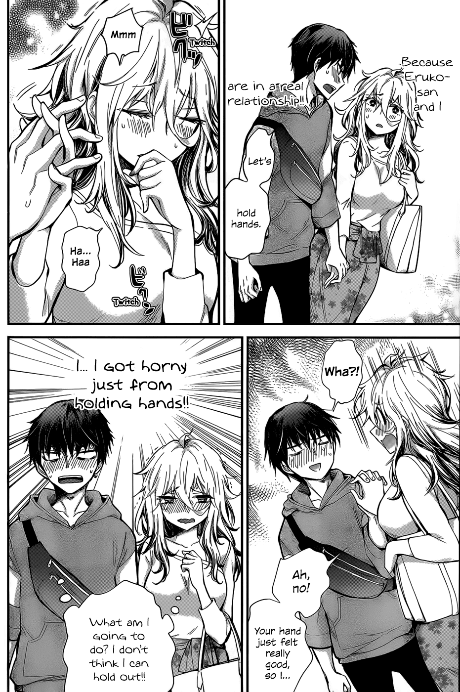 Shingeki no Eroko-san Chapter 25 page 6 - Chapter 25: Perversion 25: Currently accepting suggestions on how to control my libido while on a wholesome date with my boyfriend