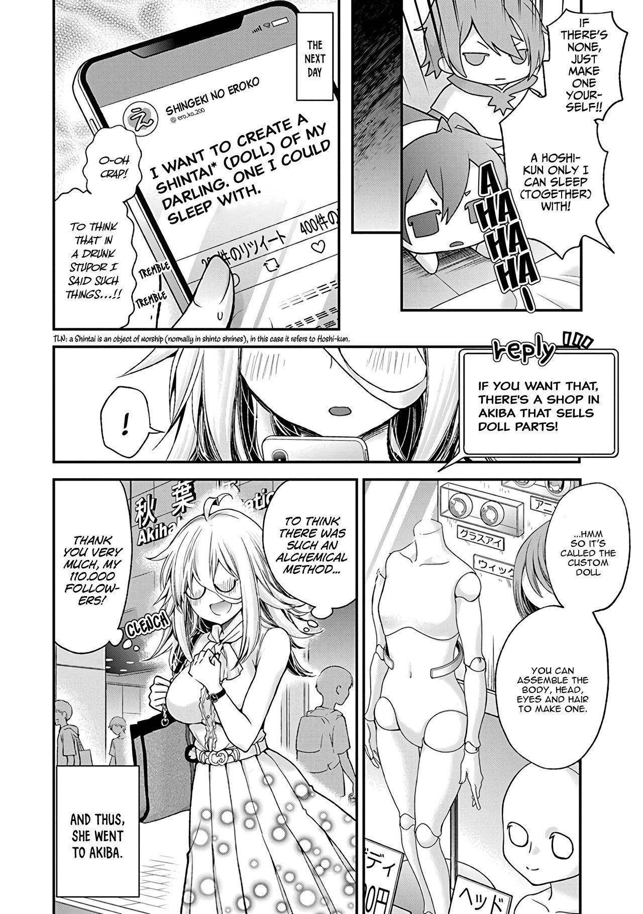 Shingeki no Eroko-san Chapter 3 page 5 - Chapter 3: My Darling is cute down to the cellular level