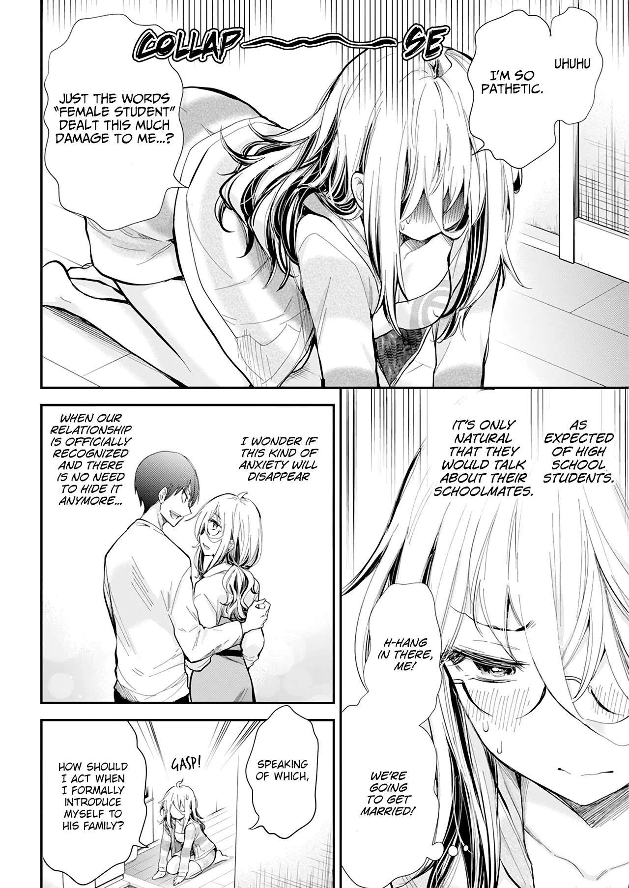 Shingeki no Eroko-san Chapter 30 page 10 - Chapter 30: It feels uneasy receiving permission to marry a high school boy, but I'll have him for dinner first