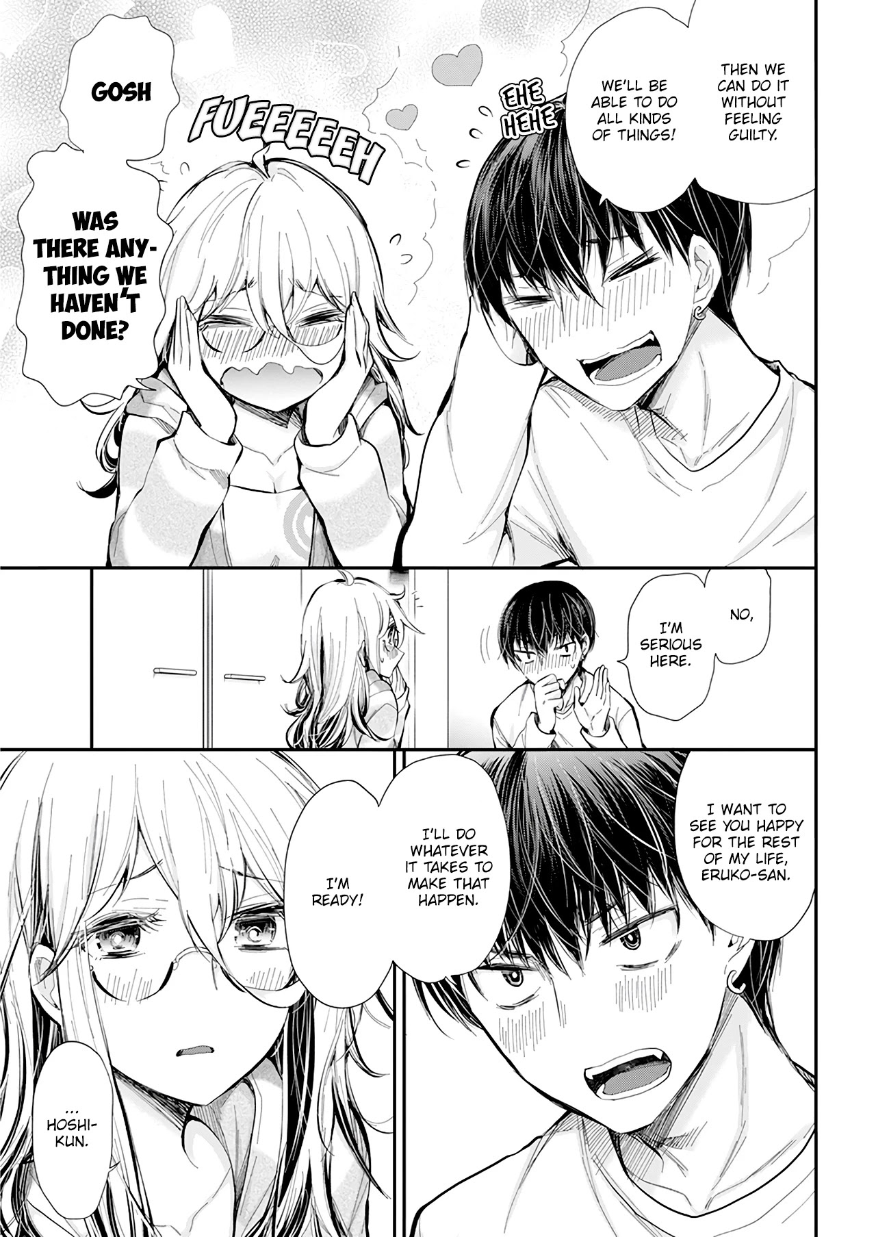 Shingeki no Eroko-san Chapter 30 page 5 - Chapter 30: It feels uneasy receiving permission to marry a high school boy, but I'll have him for dinner first