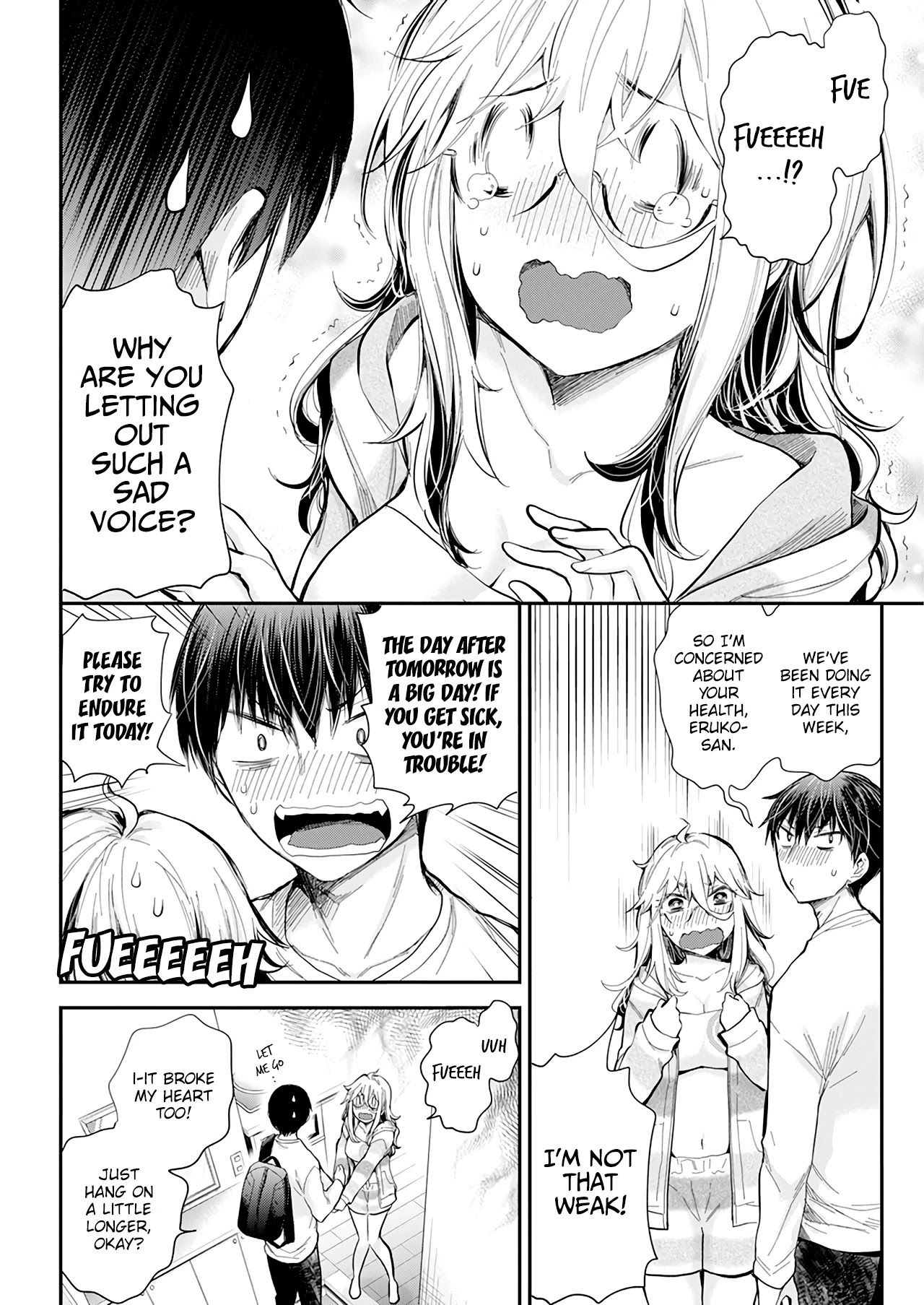 Shingeki no Eroko-san Chapter 30 page 8 - Chapter 30: It feels uneasy receiving permission to marry a high school boy, but I'll have him for dinner first