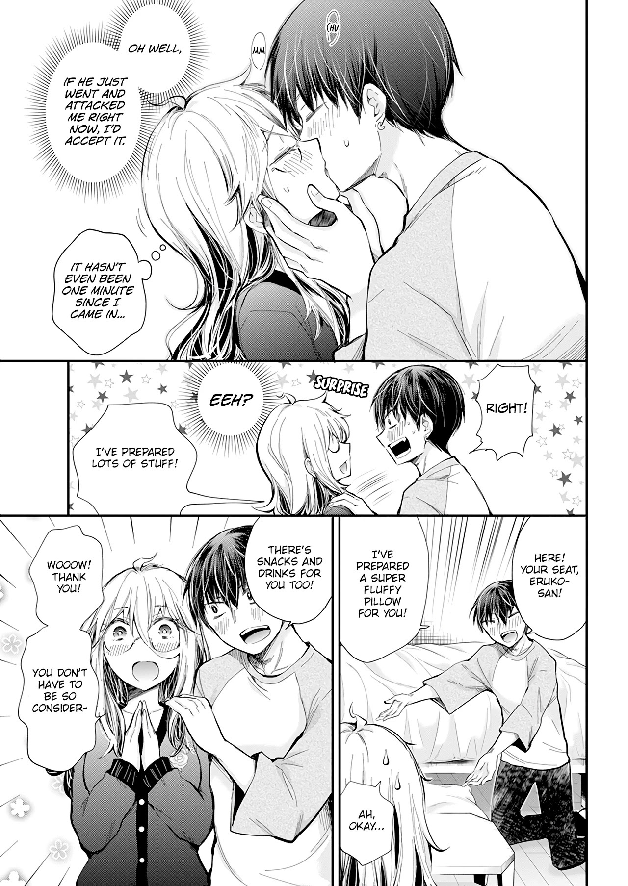 Shingeki no Eroko-san Chapter 32 page 12 - Chapter 32: The real high-schooler trying to make a romantic atmosphere was so cute I didn't hesitate to give him my panties