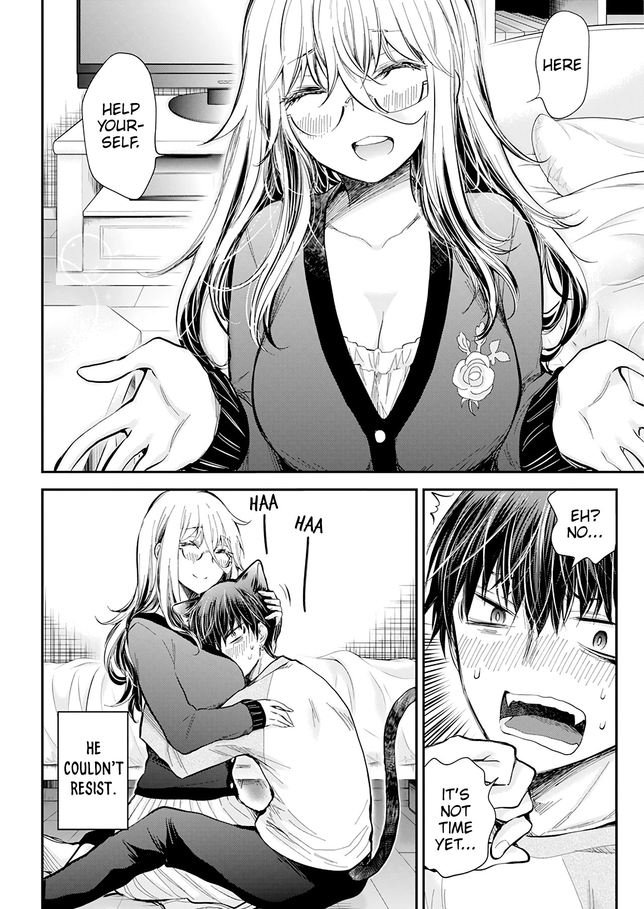 Shingeki no Eroko-san Chapter 32 page 17 - Chapter 32: The real high-schooler trying to make a romantic atmosphere was so cute I didn't hesitate to give him my panties