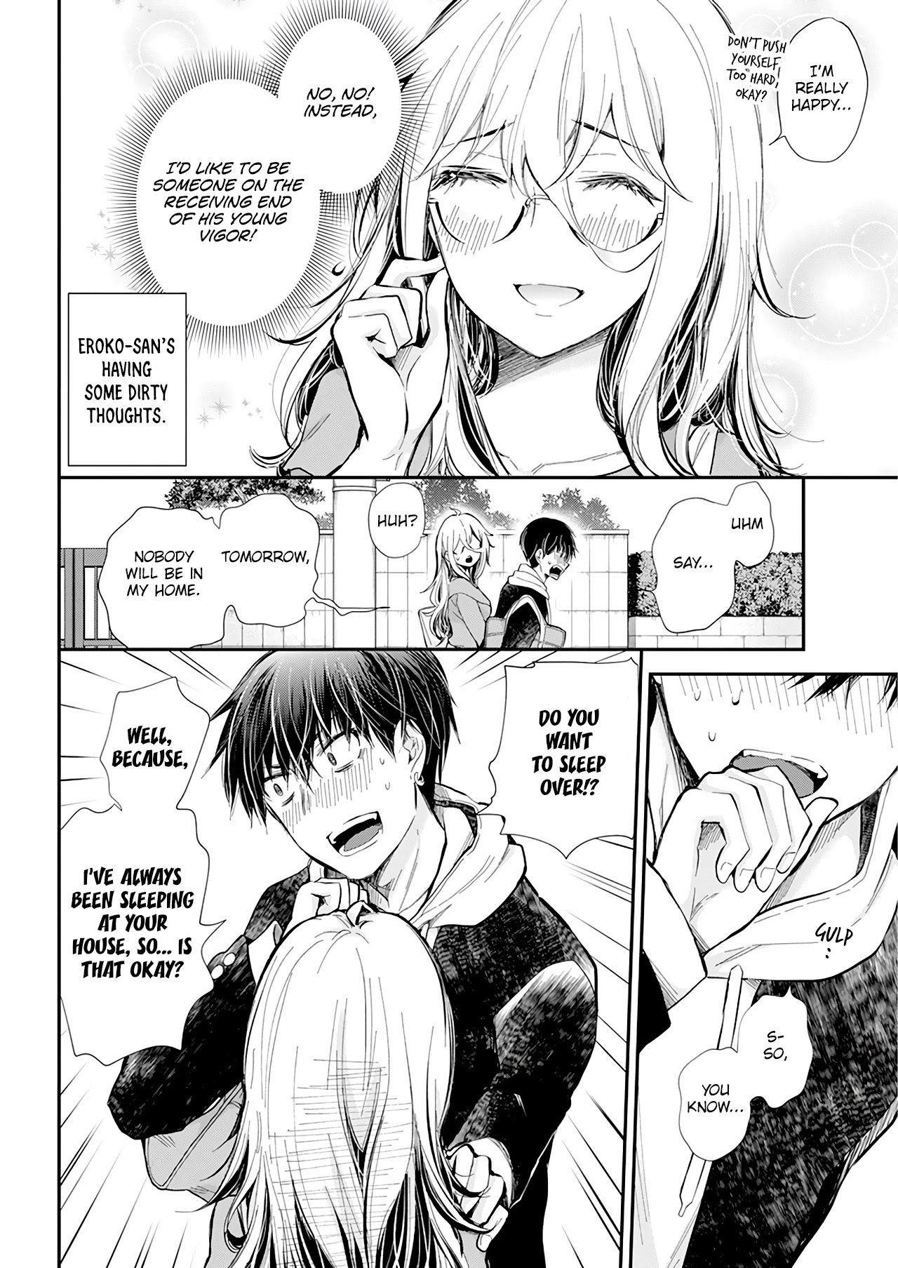 Shingeki no Eroko-san Chapter 32 page 5 - Chapter 32: The real high-schooler trying to make a romantic atmosphere was so cute I didn't hesitate to give him my panties