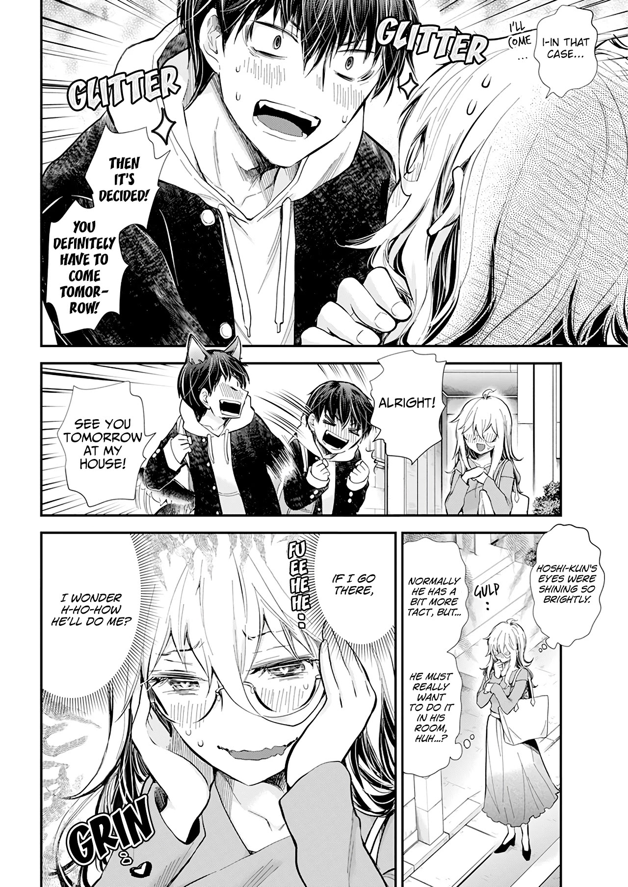 Shingeki no Eroko-san Chapter 32 page 7 - Chapter 32: The real high-schooler trying to make a romantic atmosphere was so cute I didn't hesitate to give him my panties