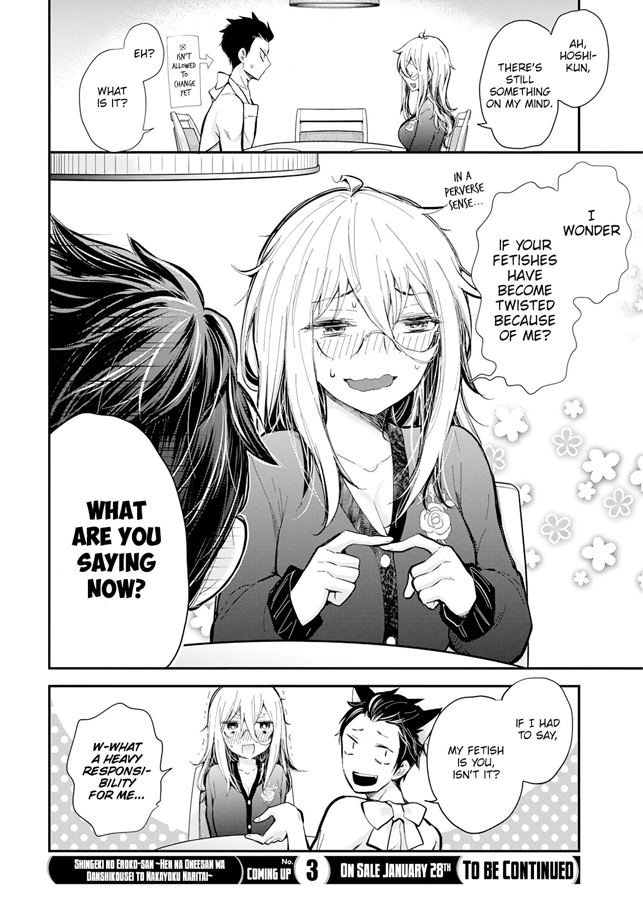 Shingeki no Eroko-san Chapter 33 page 21 - Chapter 33: I was simultaneously attacking the delinquent in a naked apron and concerned about being too lewd