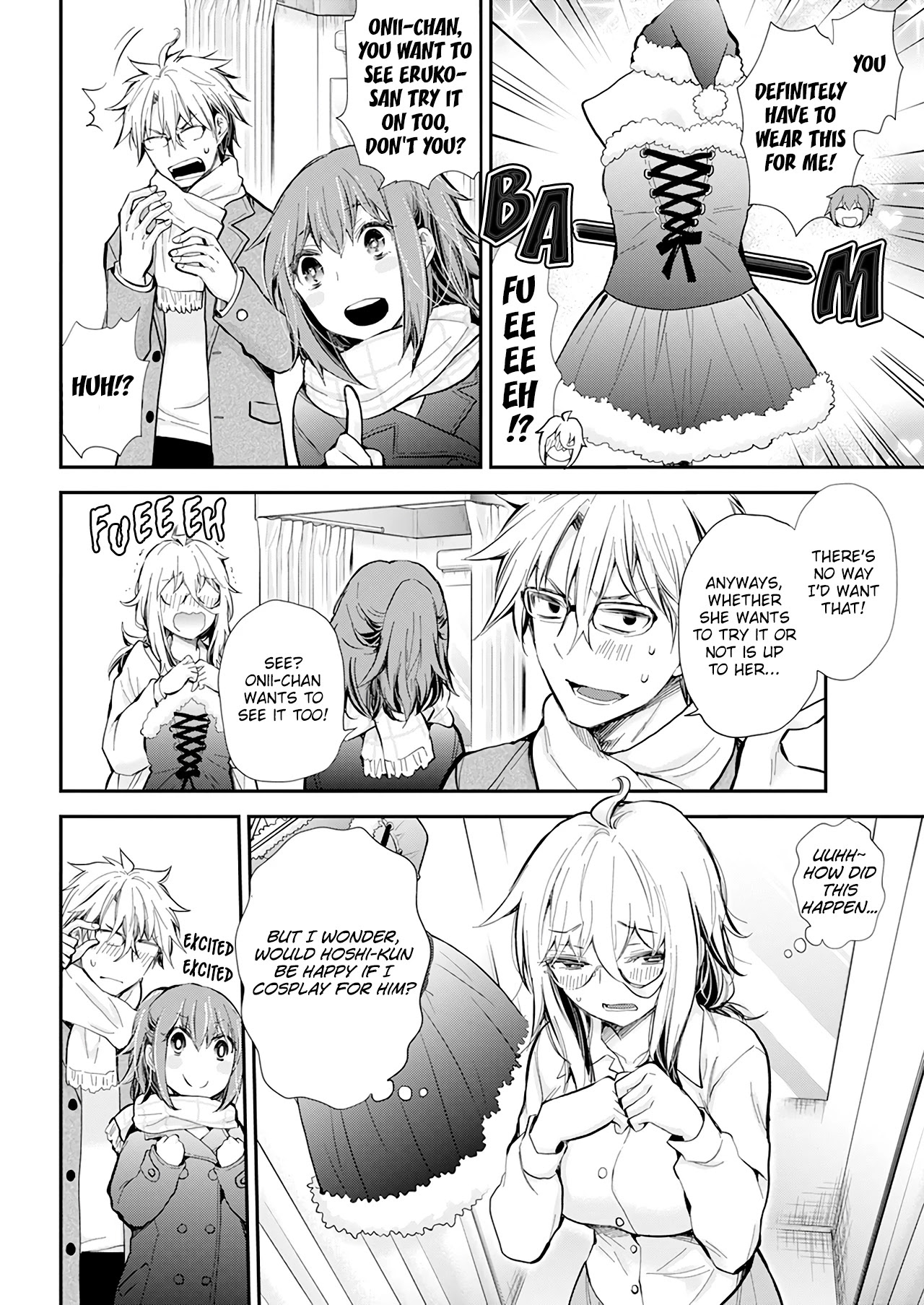 Shingeki no Eroko-san Chapter 34 page 13 - Chapter 34: What is a suitable Christmas Gift for a High School boy, aside from a Naked Apron?