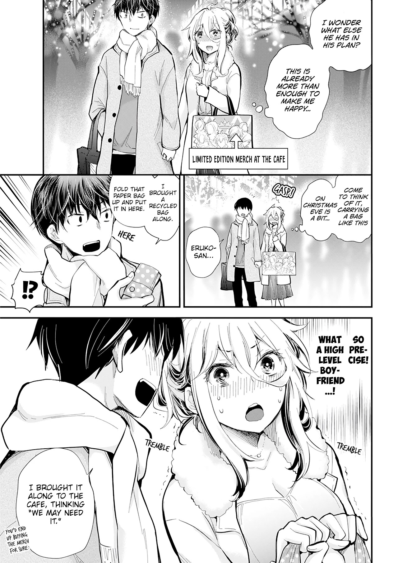 Shingeki no Eroko-san Chapter 35 page 10 - Chapter 35: During Christmas Eve, high school boys are overflowing with boyfriend material! Is this heaven?