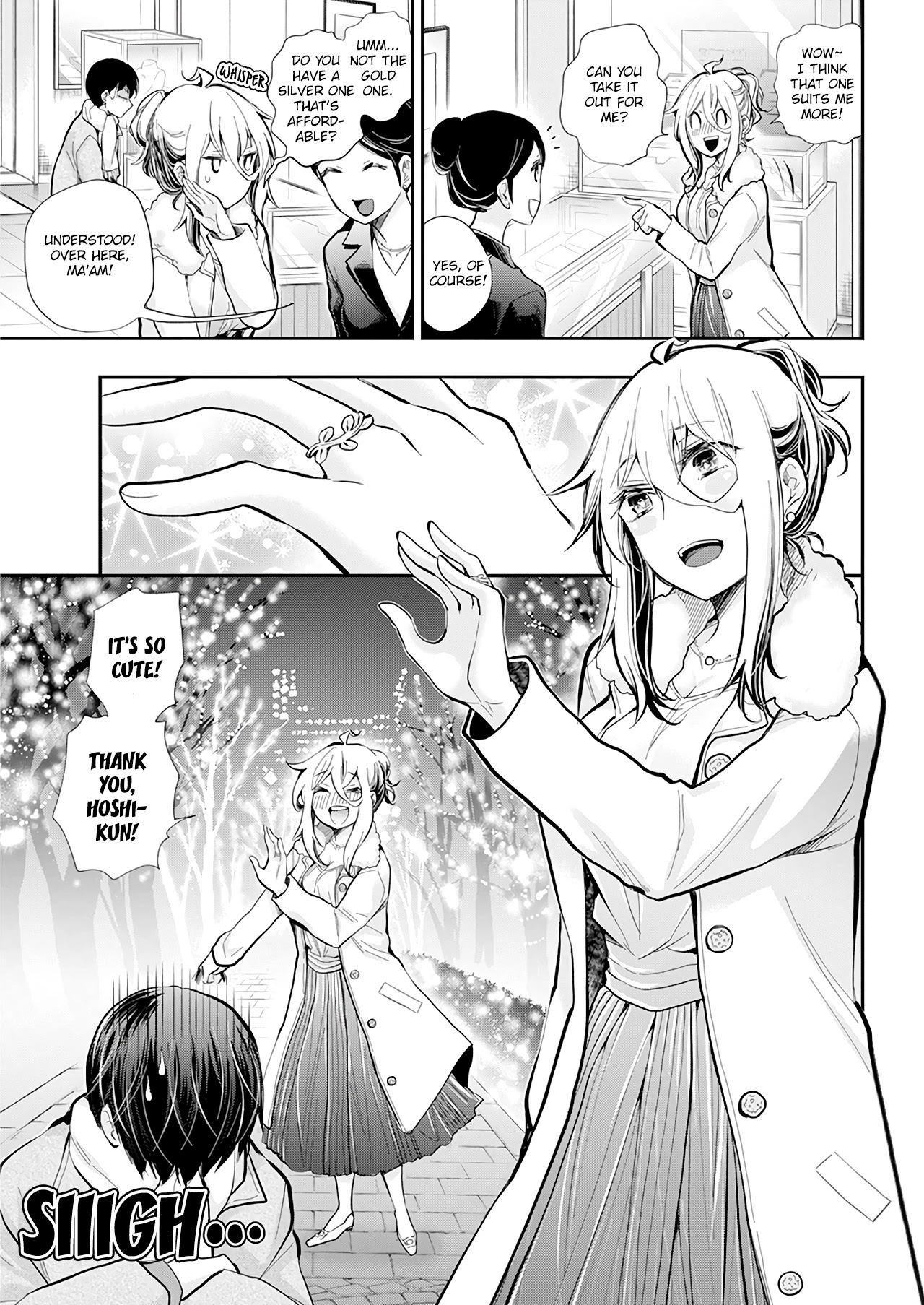 Shingeki no Eroko-san Chapter 35 page 14 - Chapter 35: During Christmas Eve, high school boys are overflowing with boyfriend material! Is this heaven?