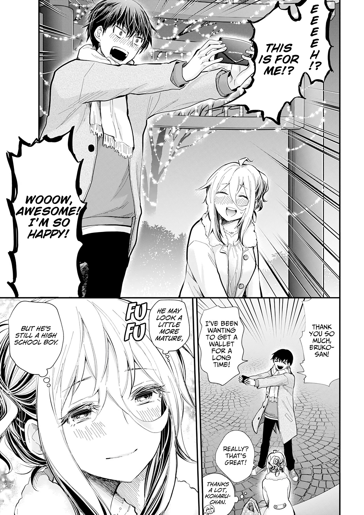 Shingeki no Eroko-san Chapter 35 page 16 - Chapter 35: During Christmas Eve, high school boys are overflowing with boyfriend material! Is this heaven?