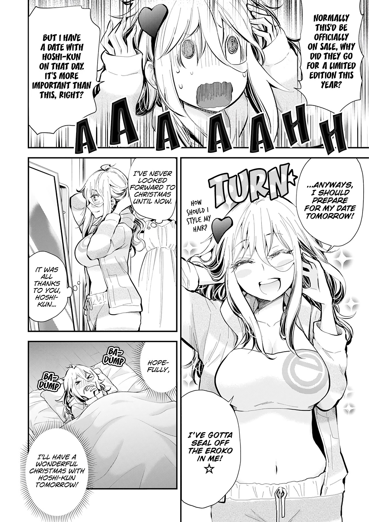 Shingeki no Eroko-san Chapter 35 page 3 - Chapter 35: During Christmas Eve, high school boys are overflowing with boyfriend material! Is this heaven?