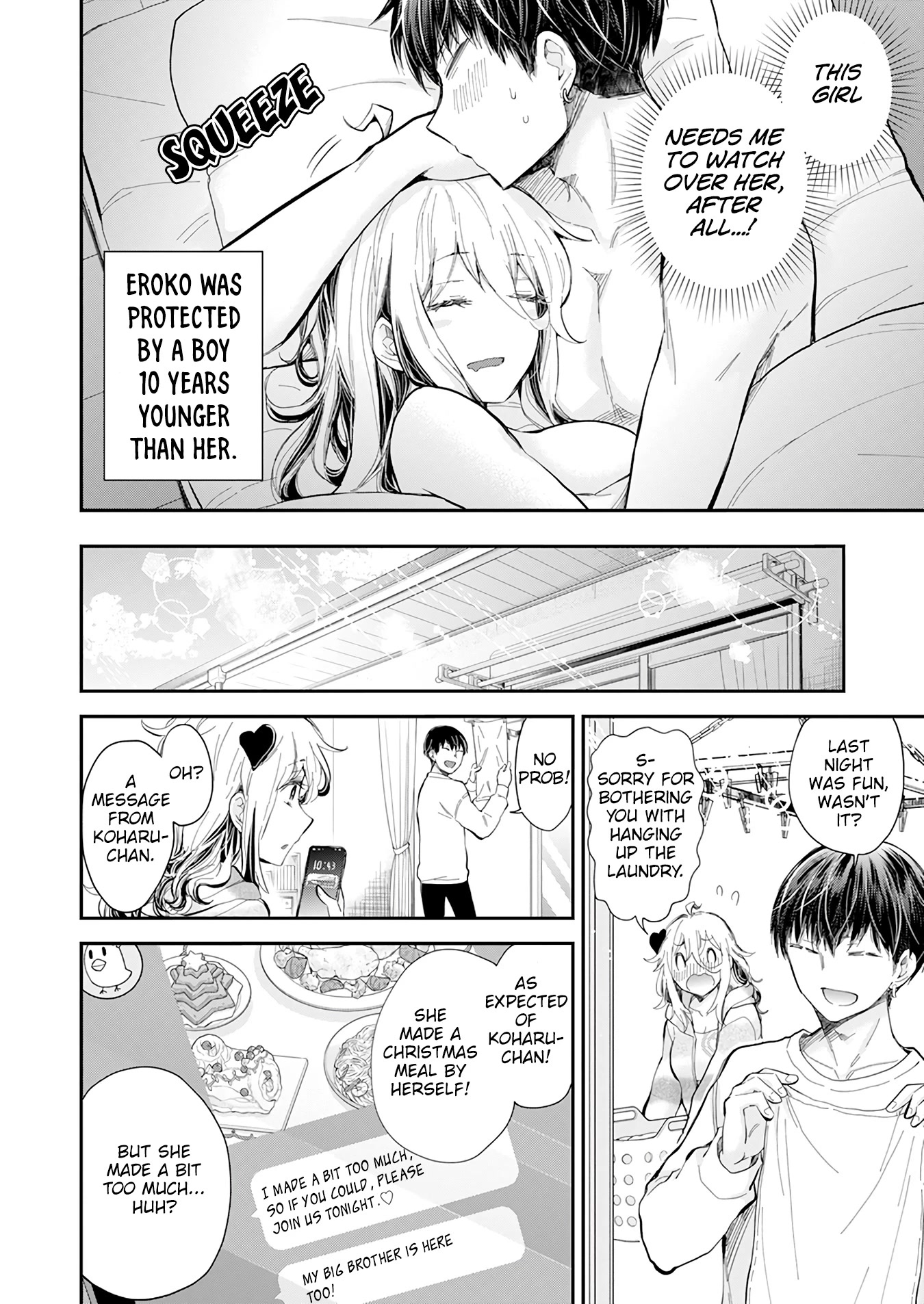 Shingeki no Eroko-san Chapter 36 page 10 - Chapter 36: The heavenly serving of my first Christmas has me unconsciously teary!