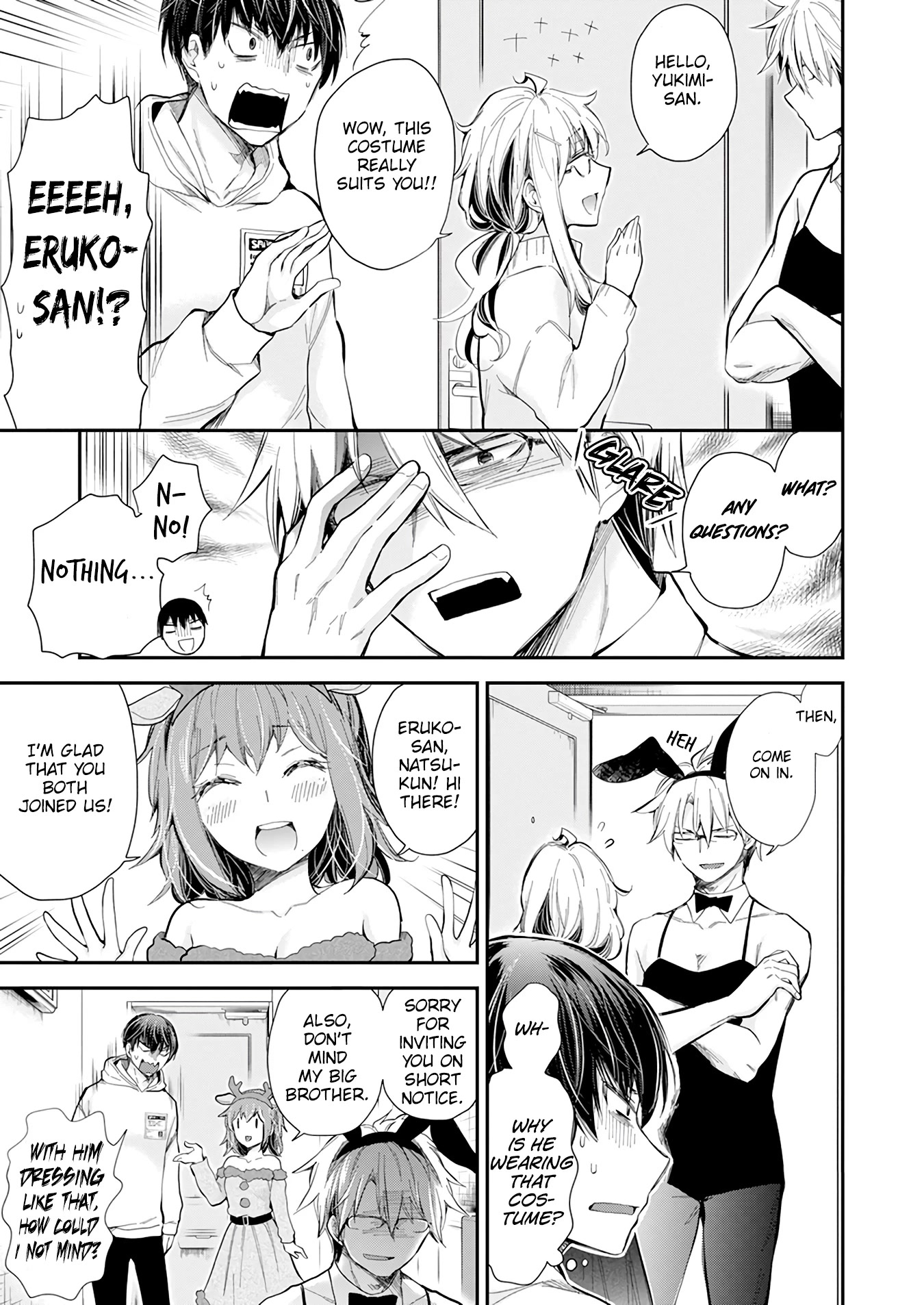 Shingeki no Eroko-san Chapter 36 page 13 - Chapter 36: The heavenly serving of my first Christmas has me unconsciously teary!