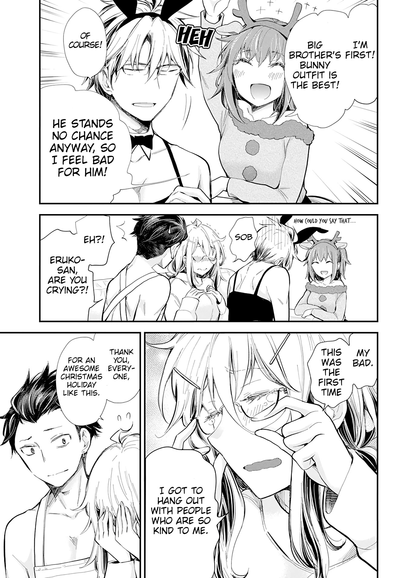 Shingeki no Eroko-san Chapter 36 page 21 - Chapter 36: The heavenly serving of my first Christmas has me unconsciously teary!