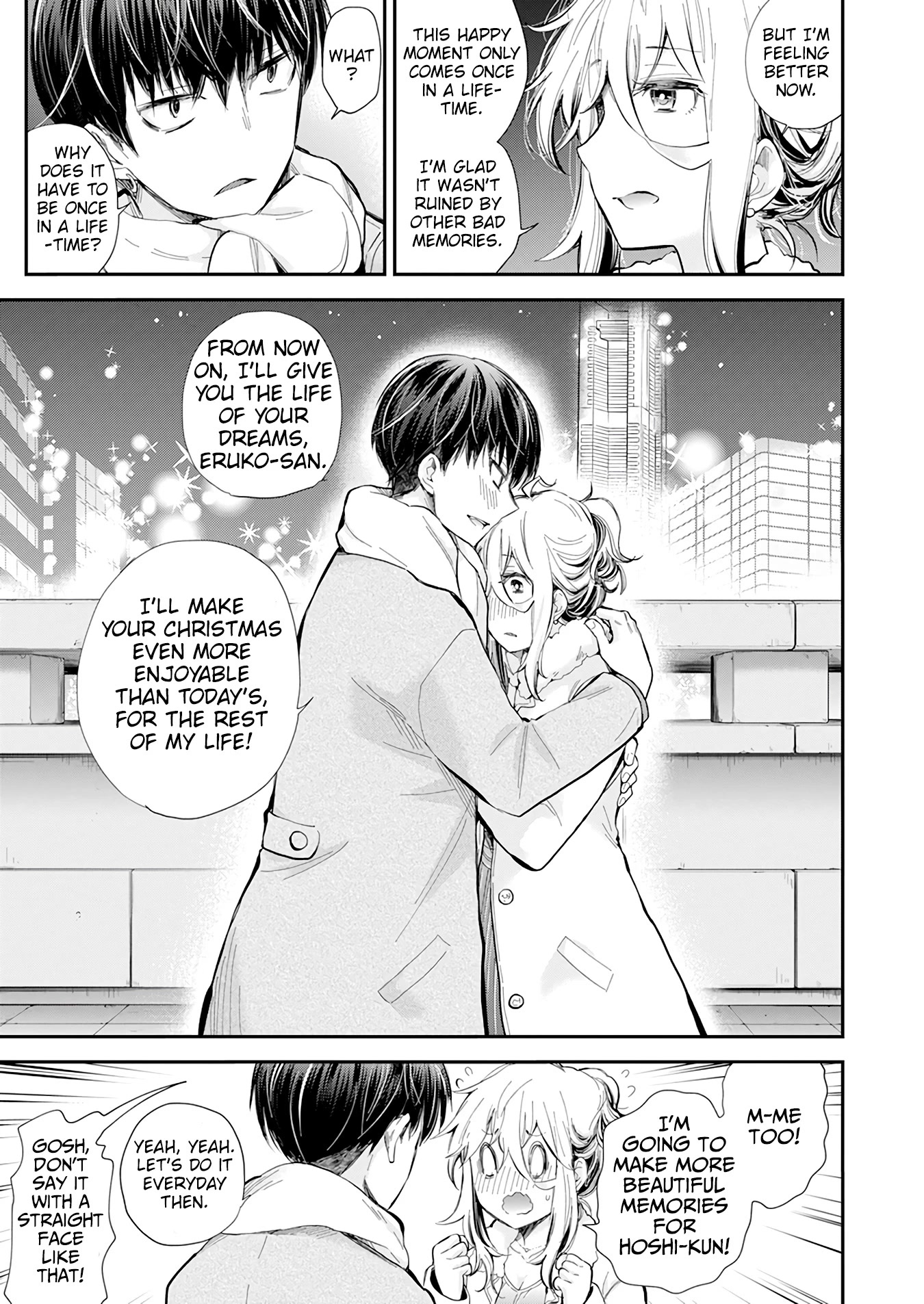 Shingeki no Eroko-san Chapter 36 page 7 - Chapter 36: The heavenly serving of my first Christmas has me unconsciously teary!