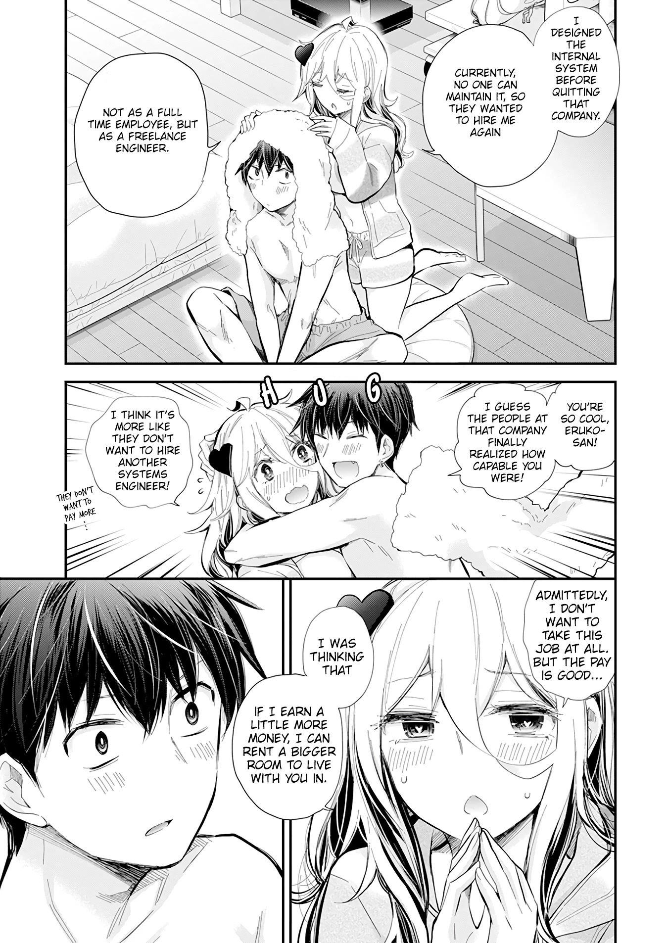 Shingeki no Eroko-san Chapter 37 page 4 - Chapter 37: I know this is sudden, but I am going back to being a corporate slave... Since i am an adult! (I want to meet Hoshi-kun)